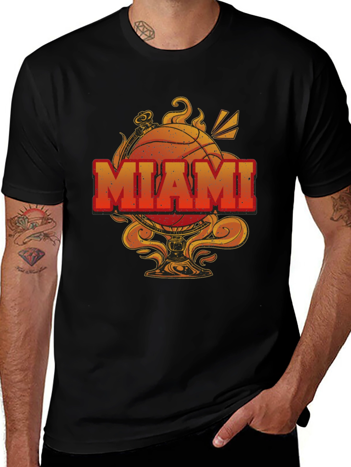 Miami Basketball Graphic T-Shirt