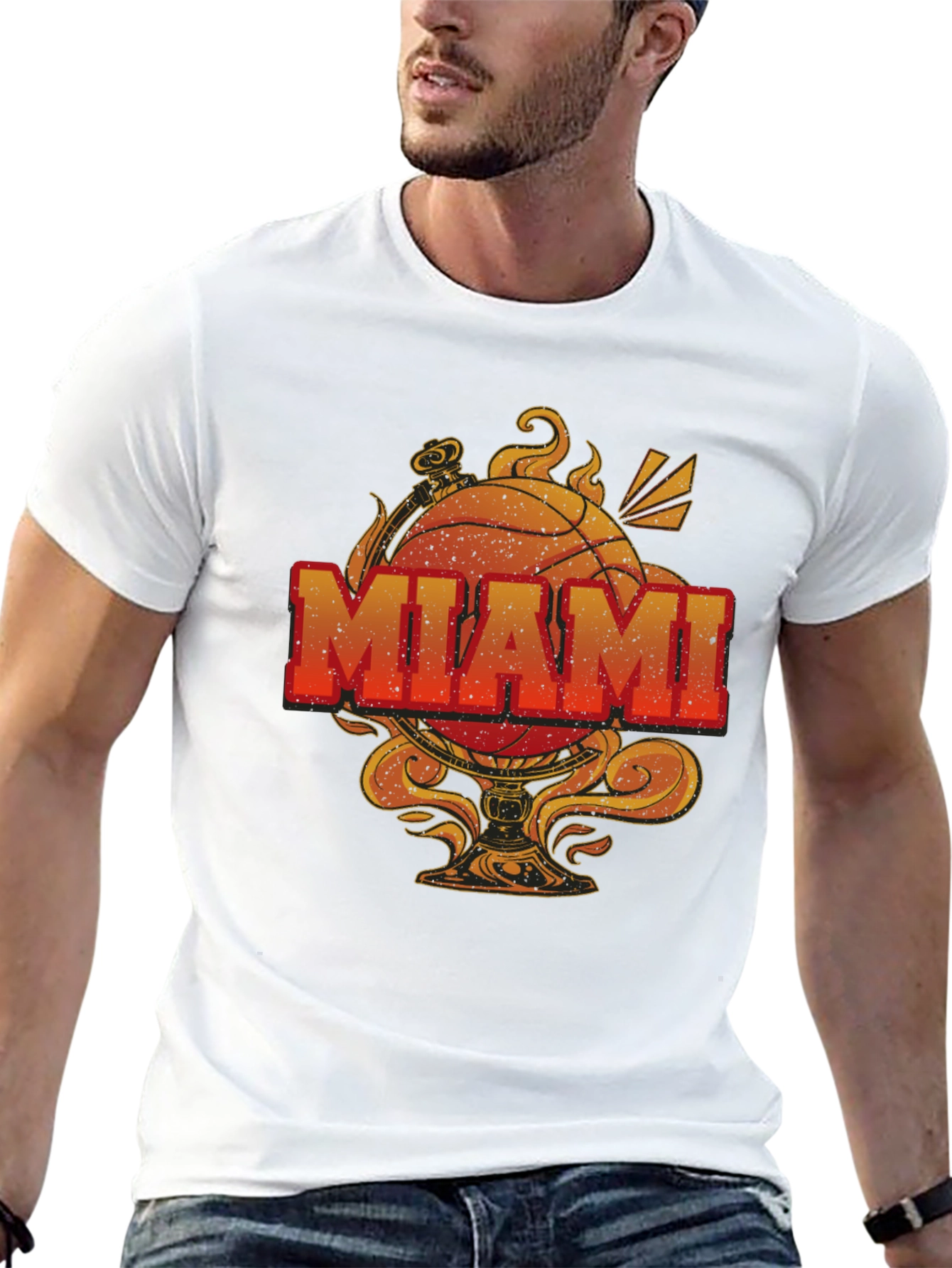 Miami Basketball Graphic T-Shirt