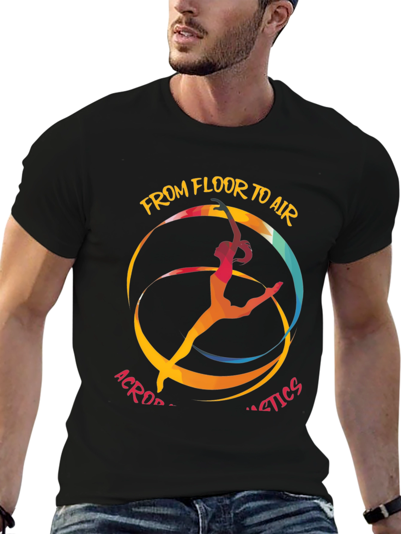 Acrobatics T-Shirt: From Floor to Air Graphic Tee