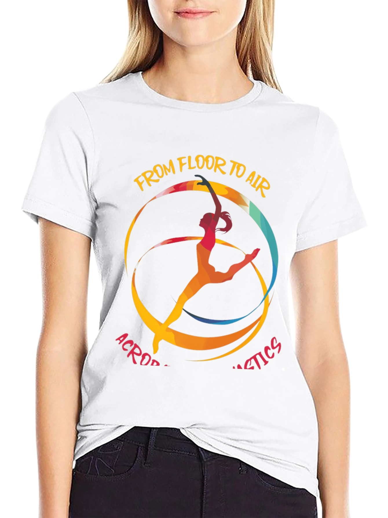 Acrobatics T-Shirt: From Floor to Air Graphic Tee