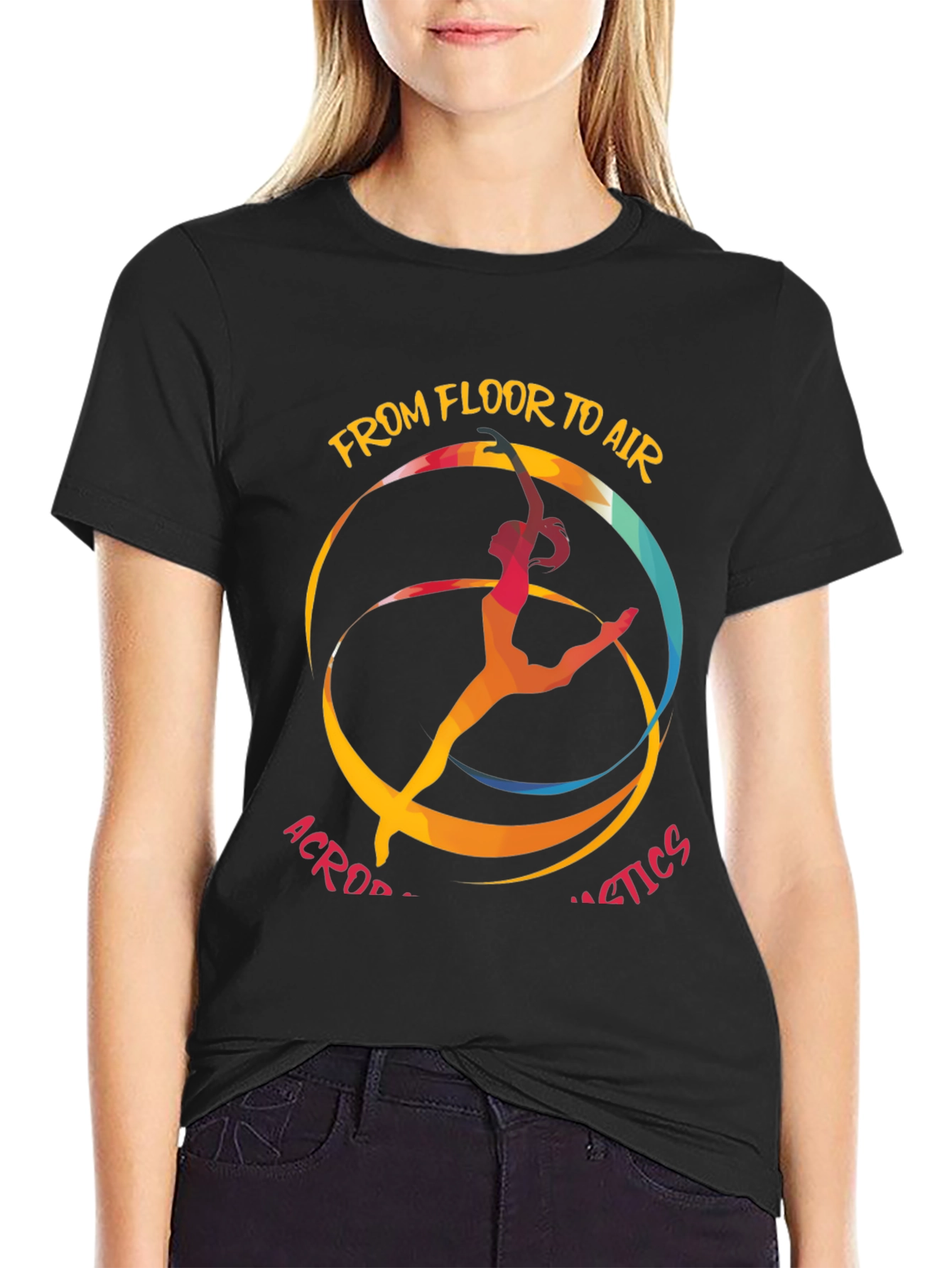 Acrobatics T-Shirt: From Floor to Air Graphic Tee