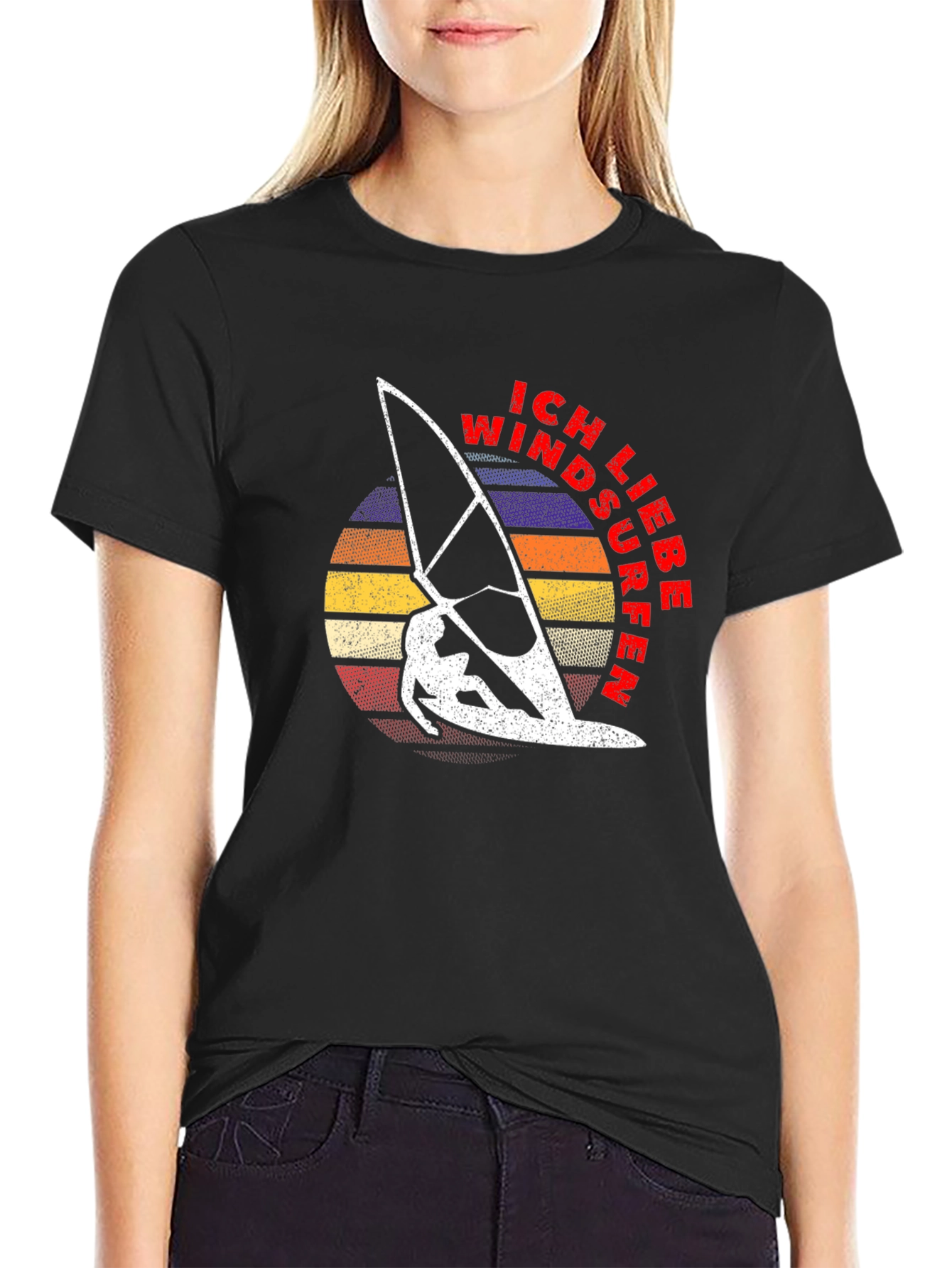 Ich Liebe Windsurfen Graphic Tee