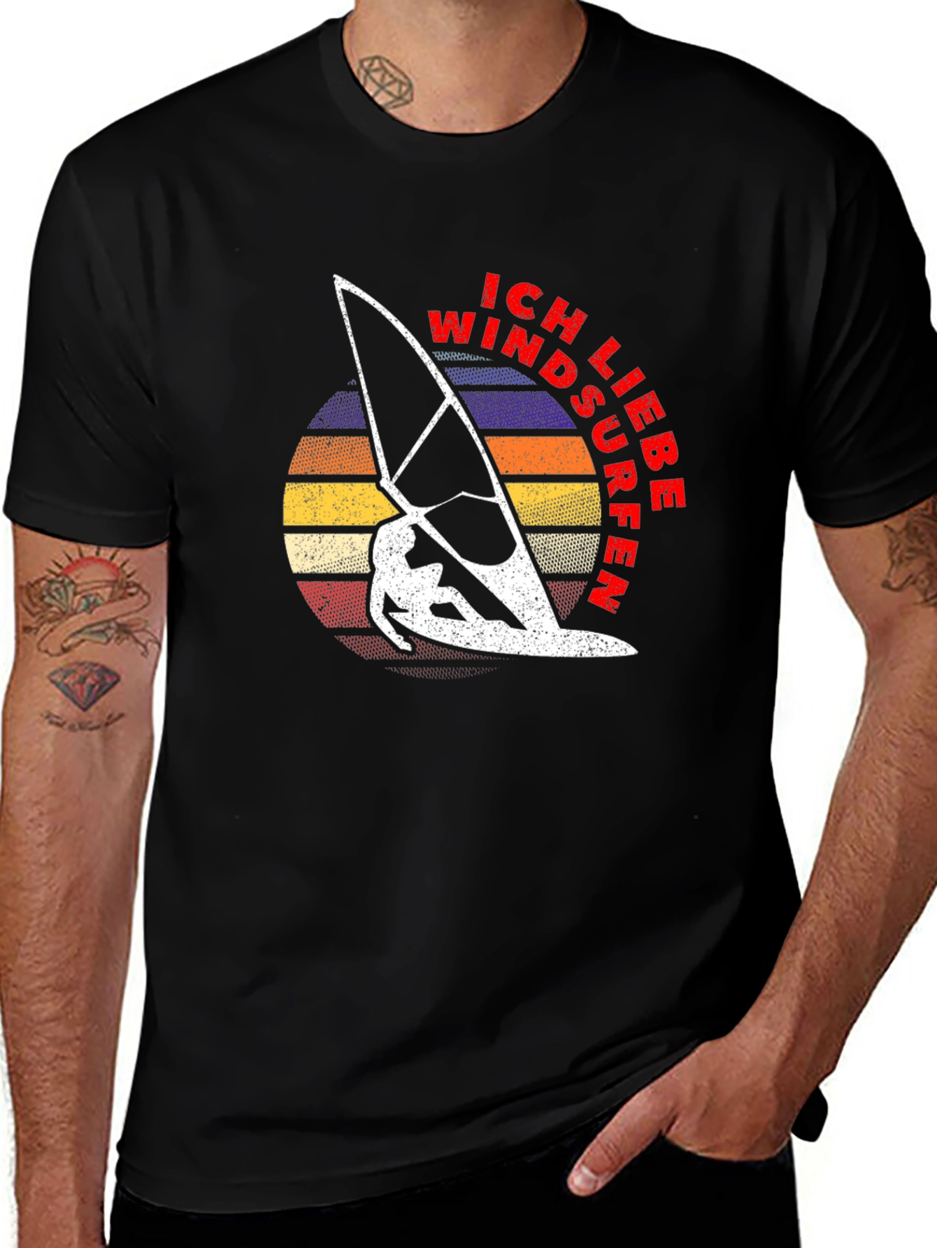 Ich Liebe Windsurfen Graphic Tee