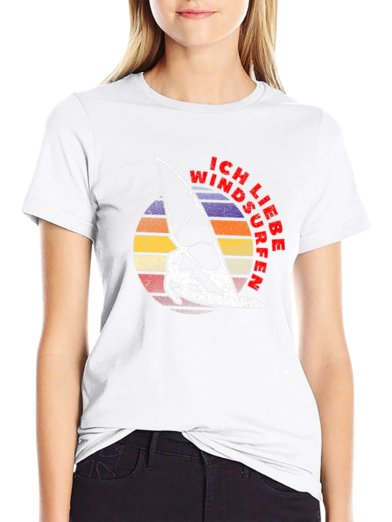 Ich Liebe Windsurfen Graphic Tee