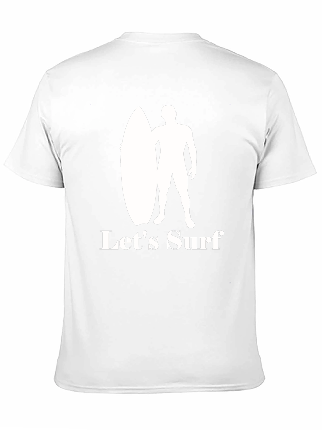 Lets Surf Graphic Tee - Surfer Silhouette