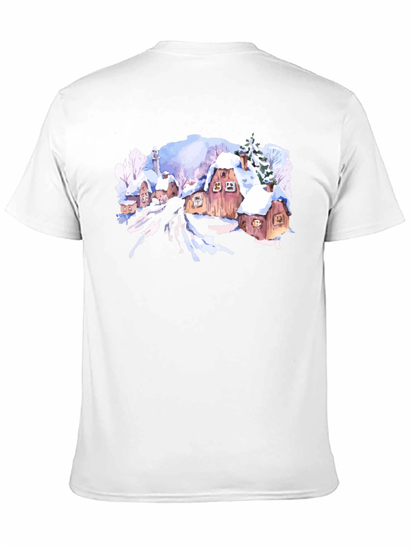 Winter Village Graphic Tee - Black