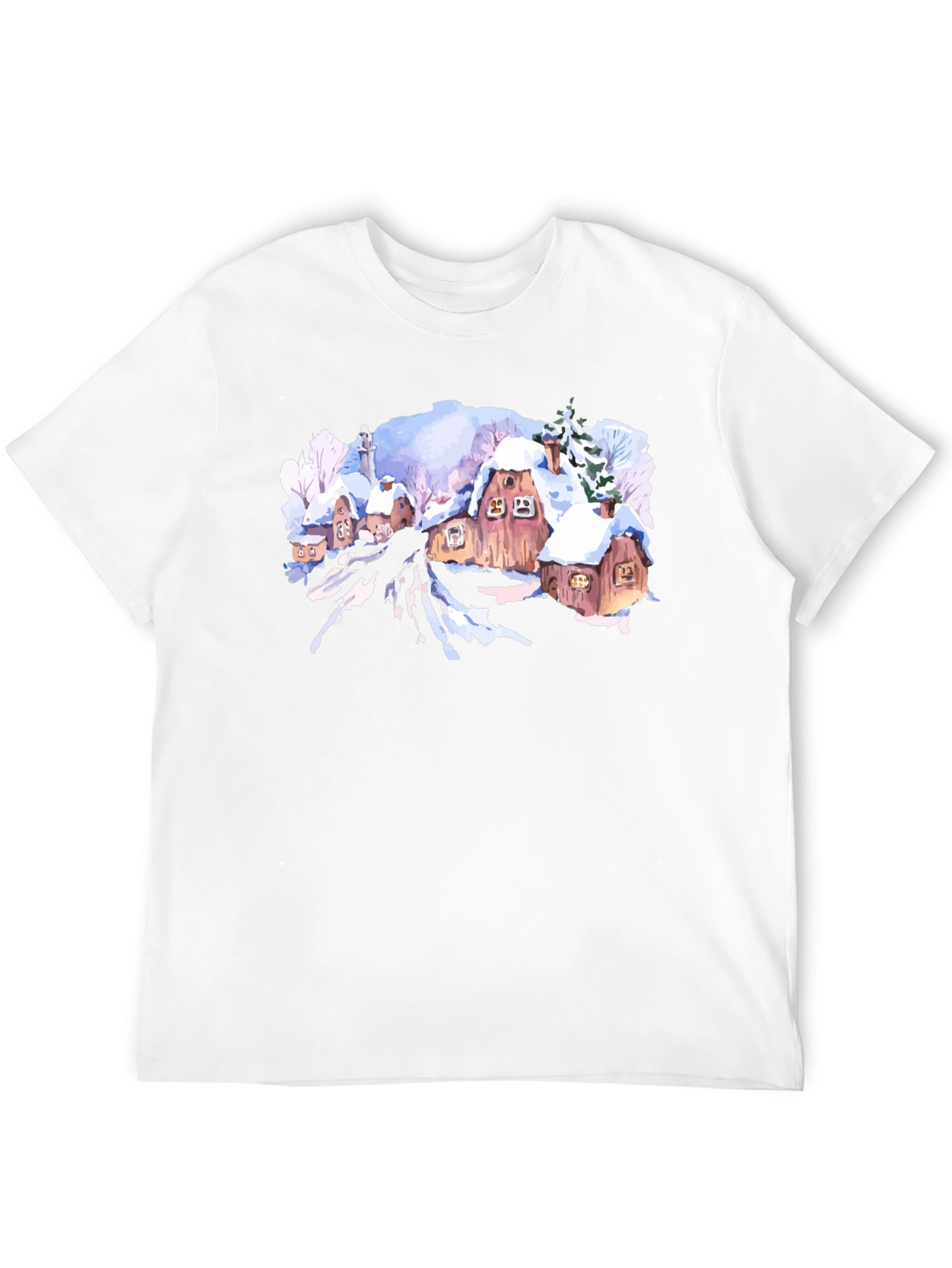 Winter Village Graphic Tee - Black