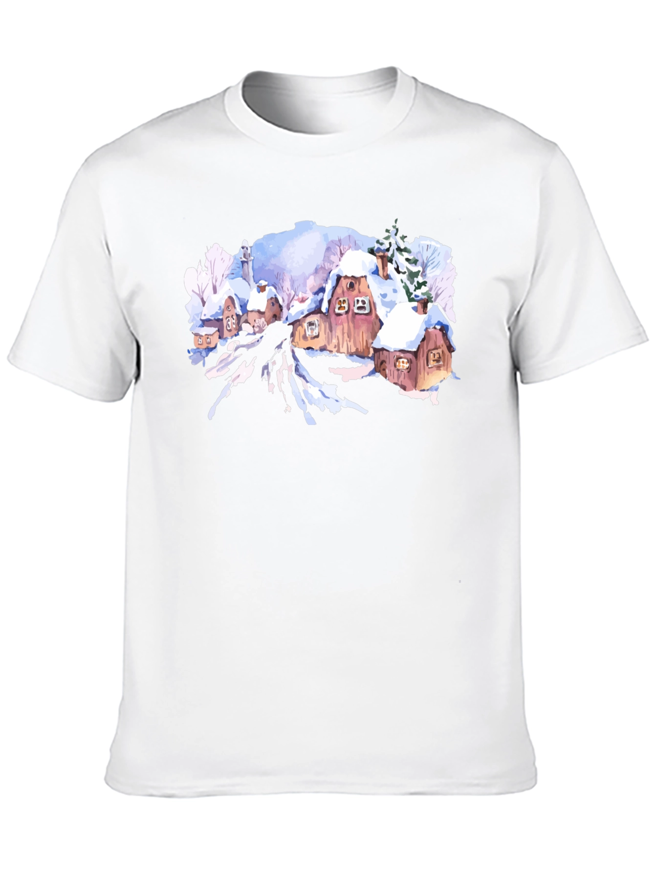 Winter Village Graphic Tee - Black