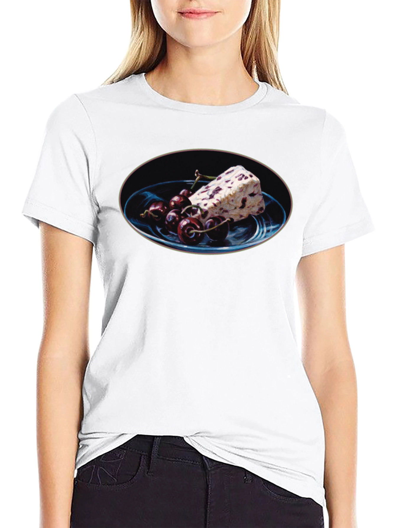 Cherry Ice Cream T-Shirt - Unique Dessert Graphic Tee