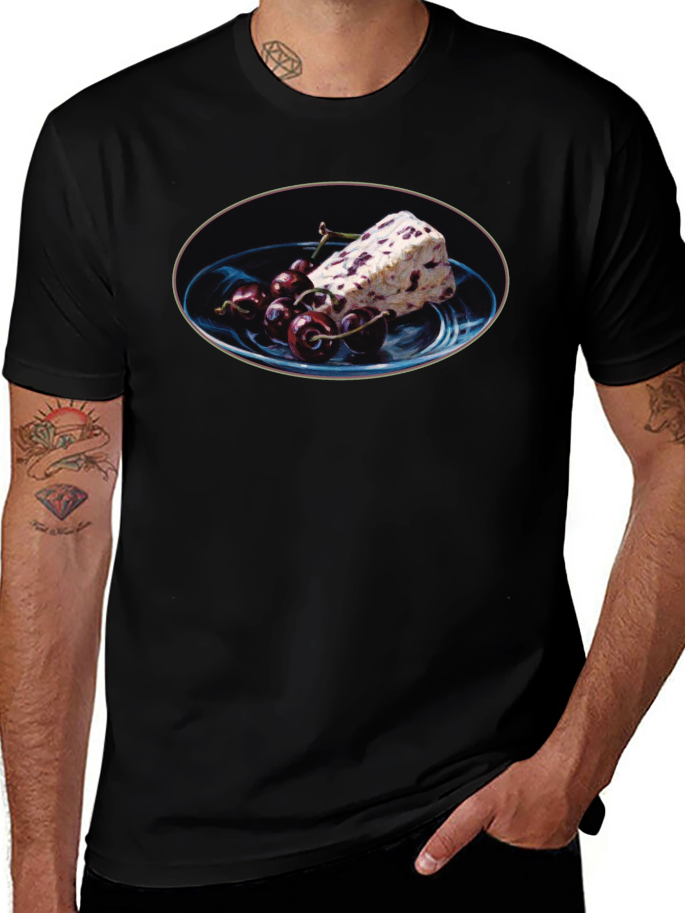 Cherry Ice Cream T-Shirt - Unique Dessert Graphic Tee