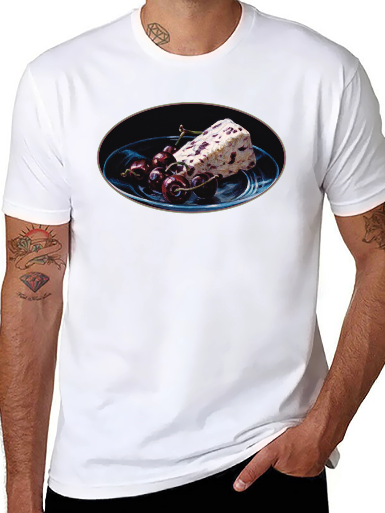 Cherry Ice Cream T-Shirt - Unique Dessert Graphic Tee