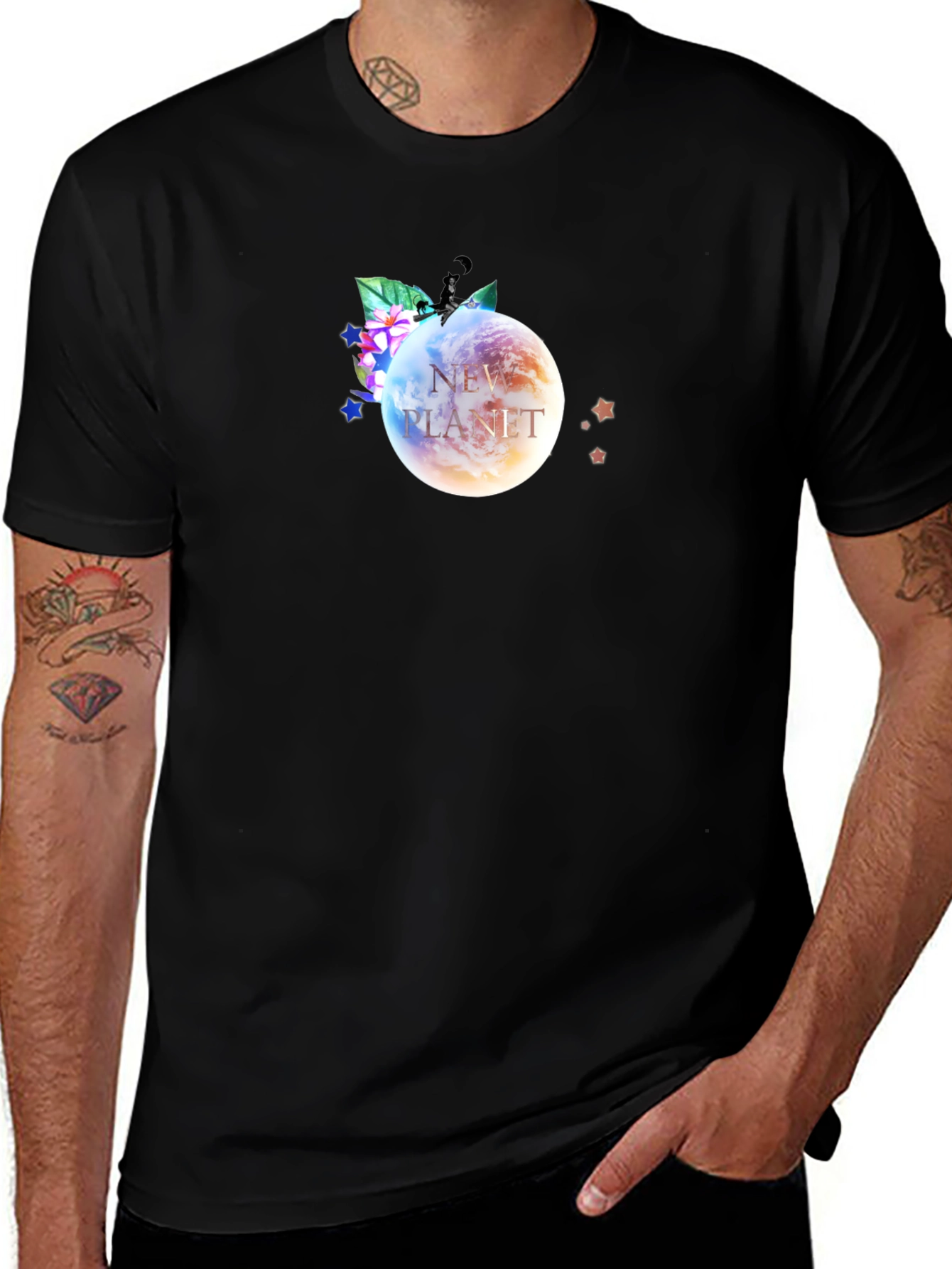 New Planet Graphic T-Shirt - Trendy Design