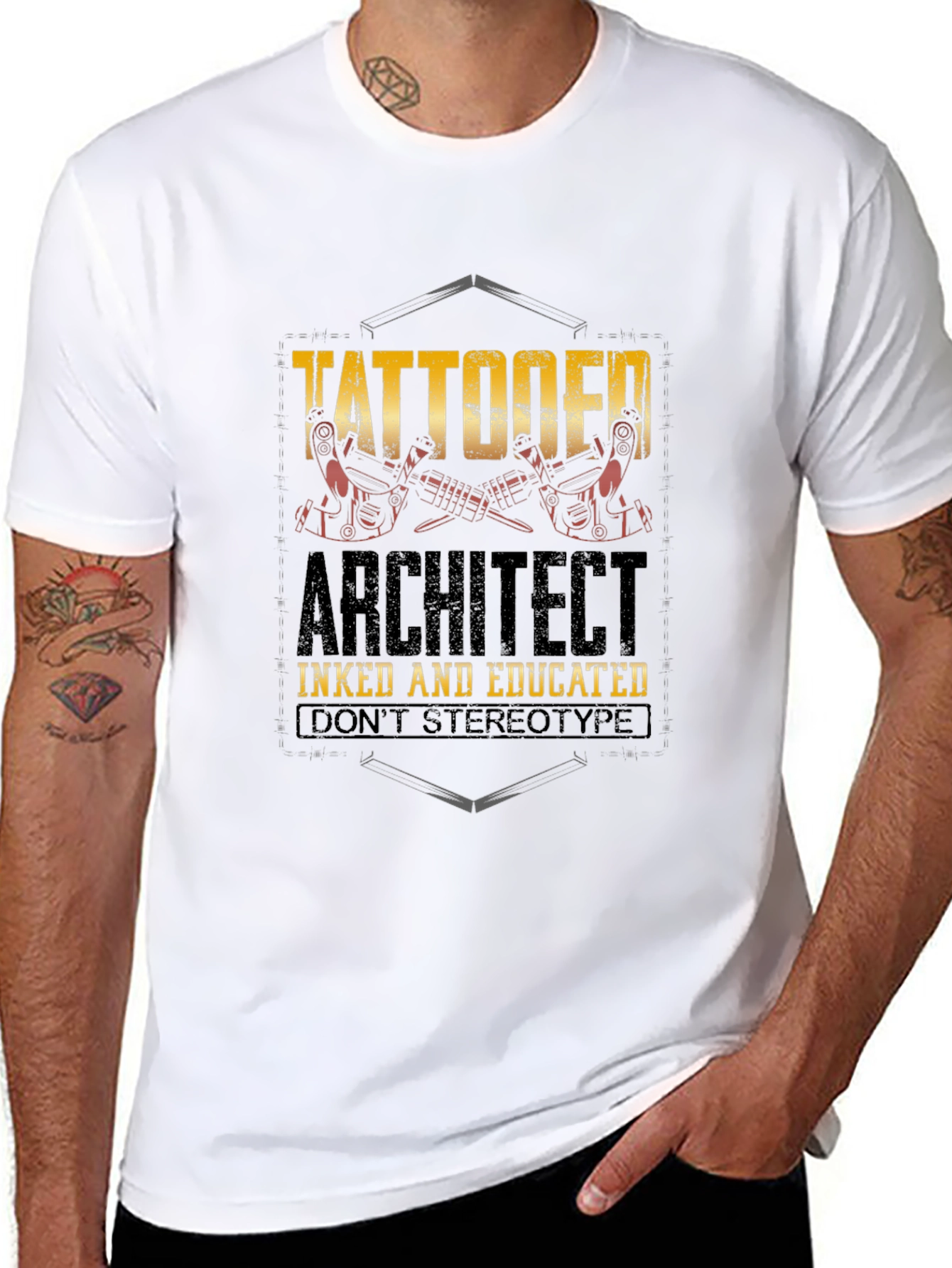 Tattooed Architect T-Shirt: Inked and Educated