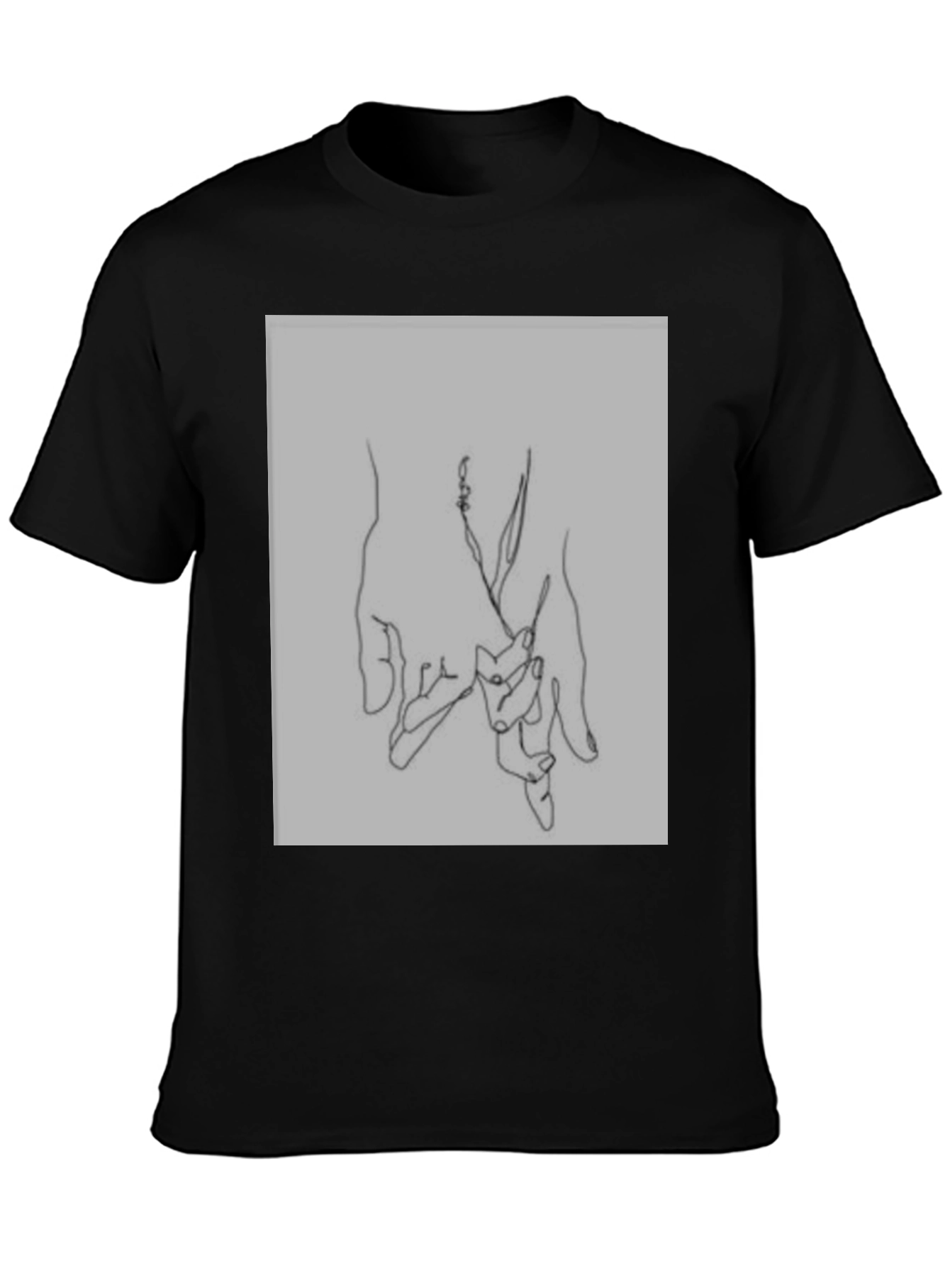 Minimalist Hand Holding Graphic Tee