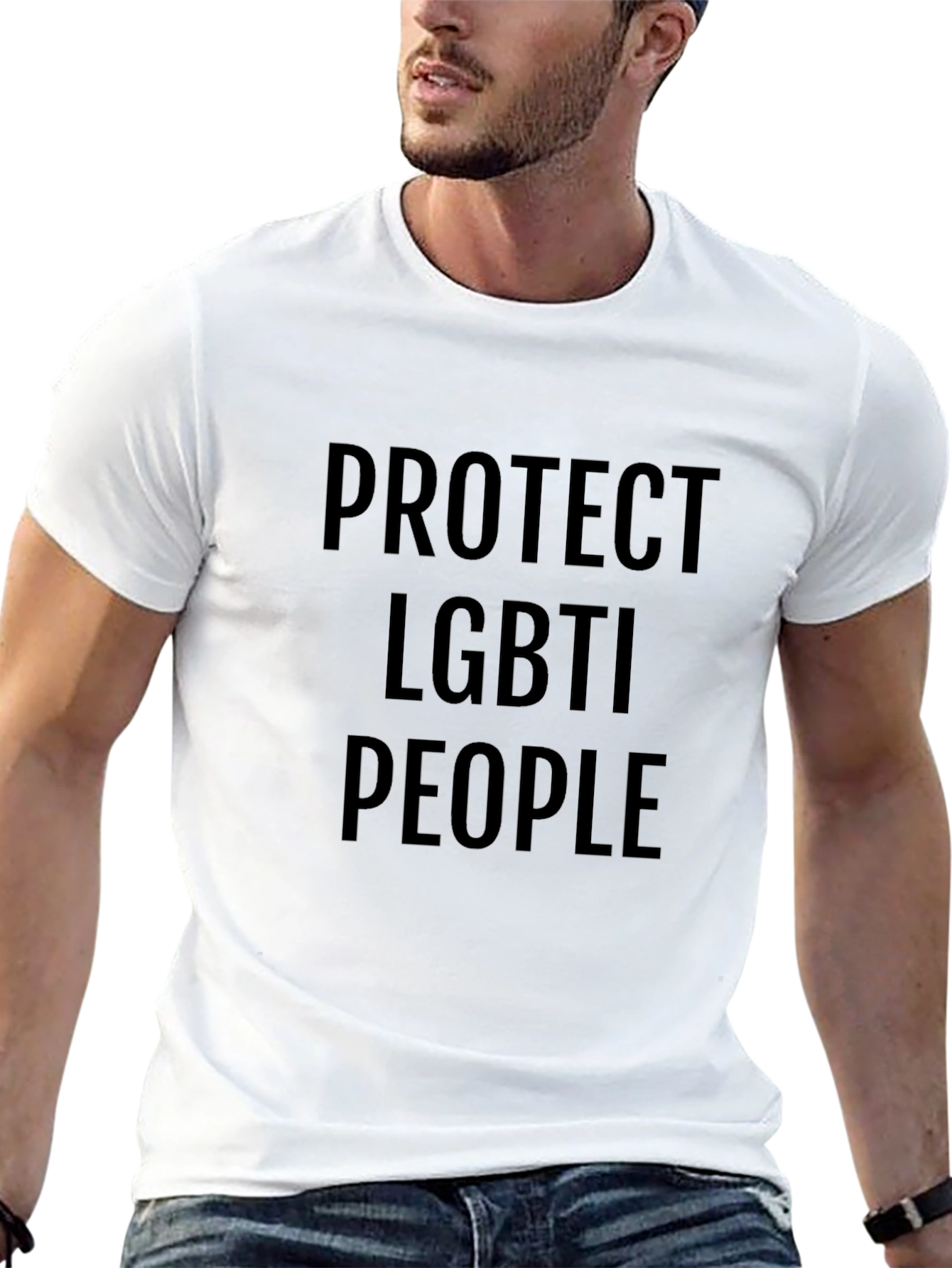 Protect LGBTI People Black Tee