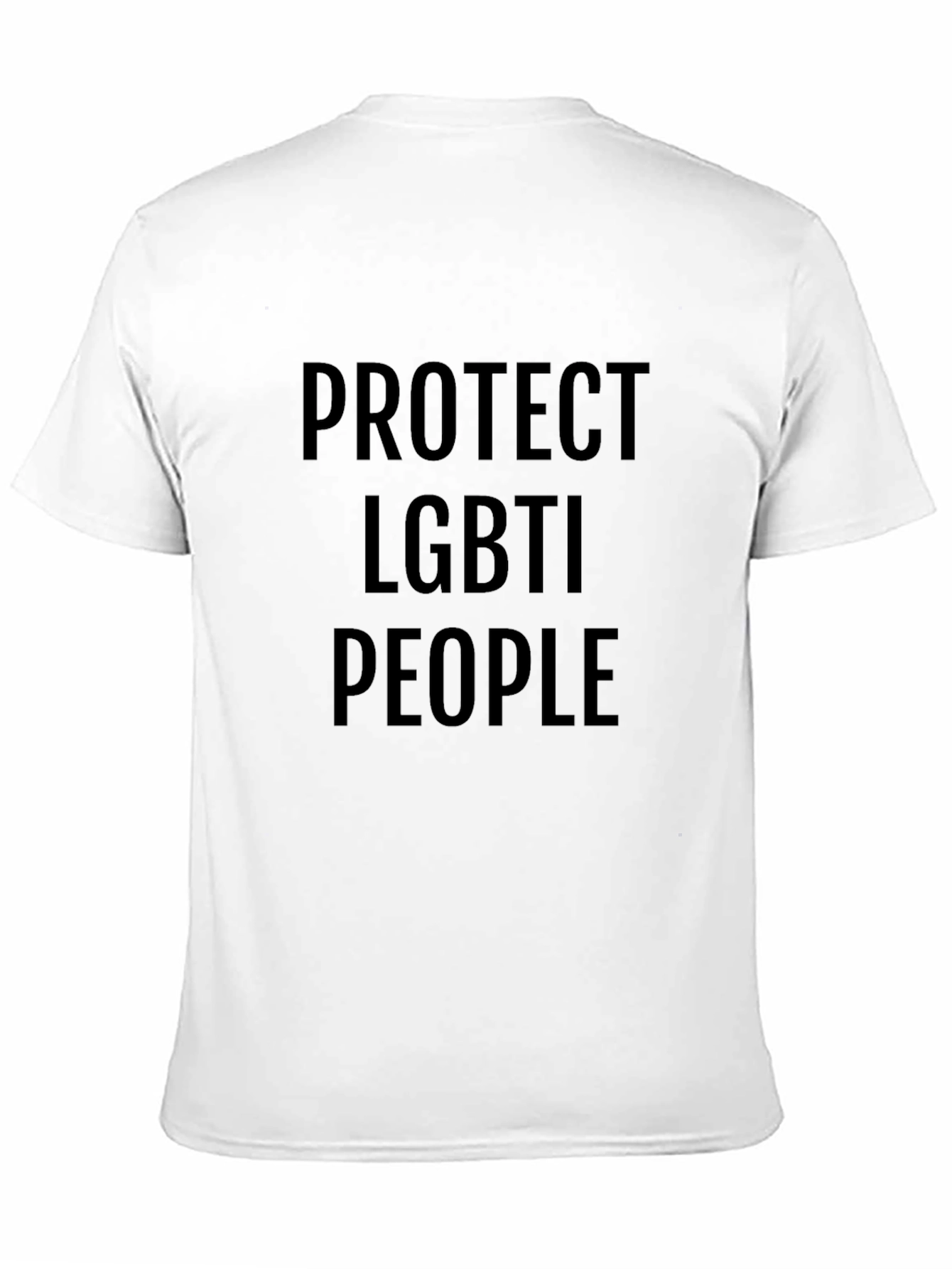 Protect LGBTI People Black Tee