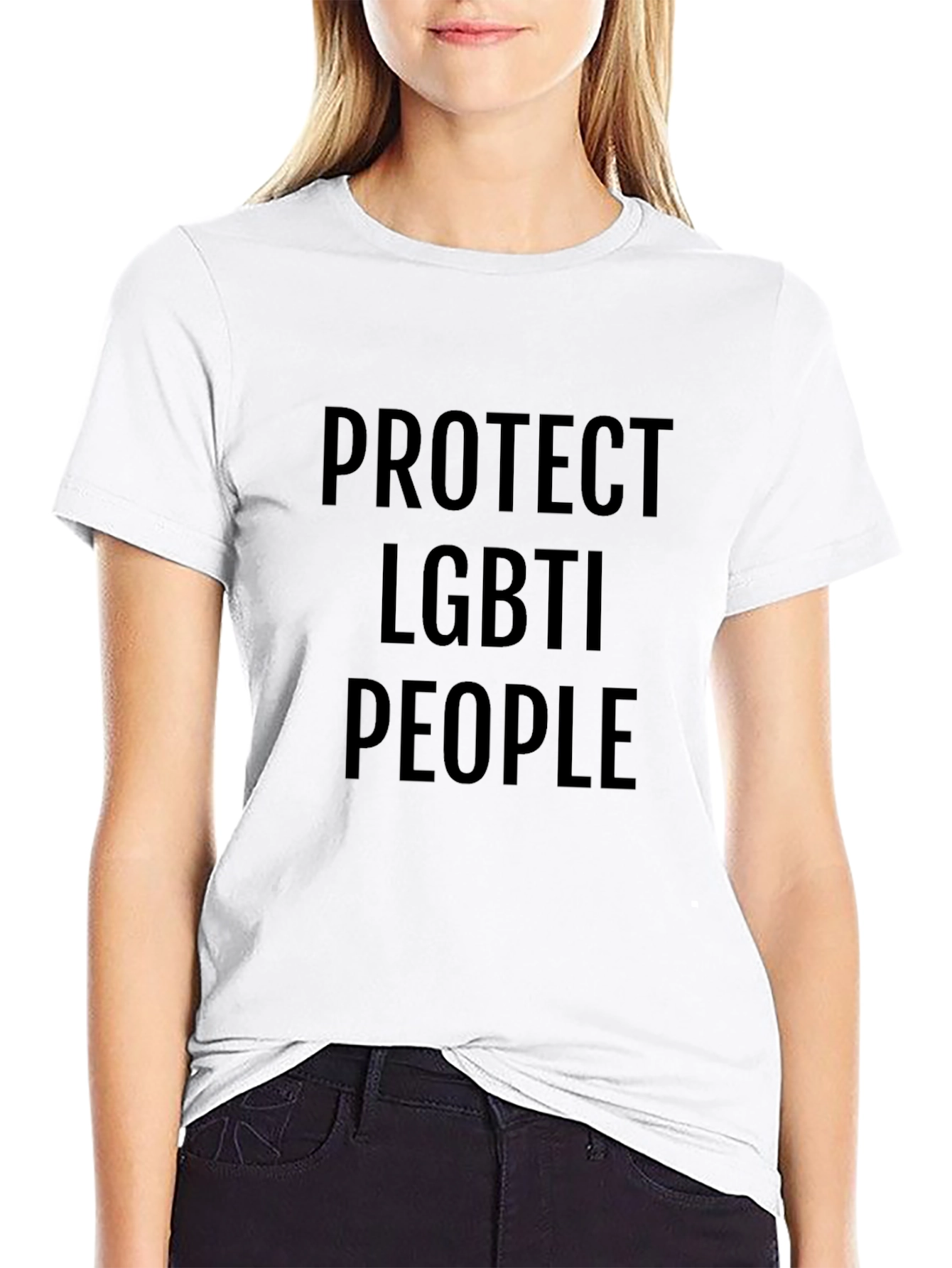Protect LGBTI People Black Tee