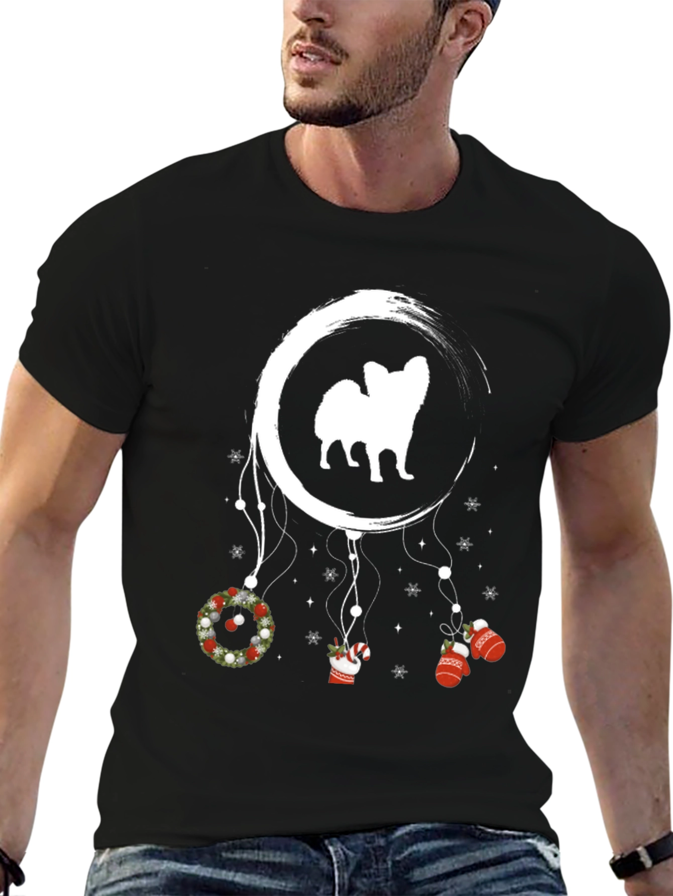 Christmas Dog Dreamcatcher T-Shirt