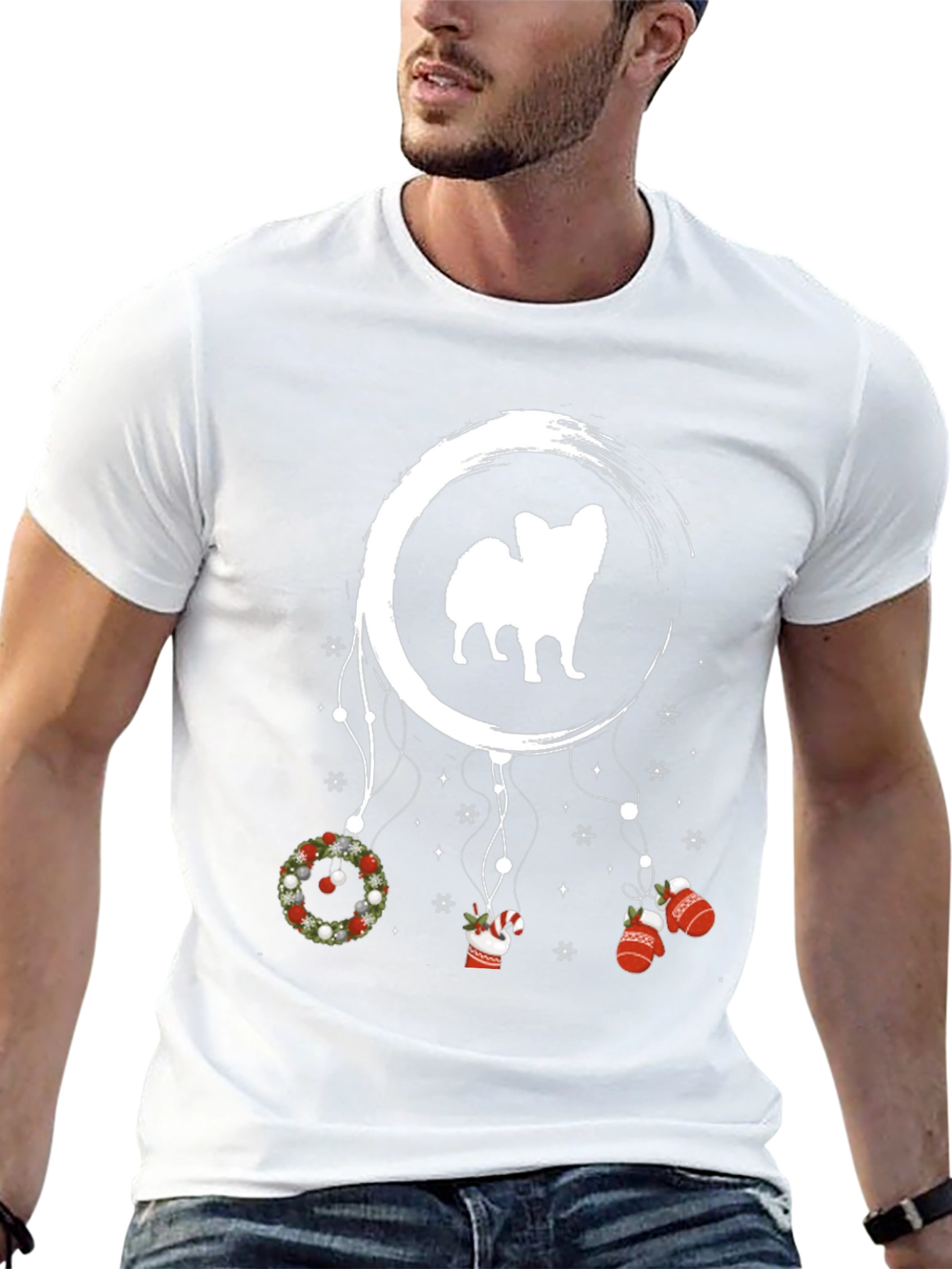 Christmas Dog Dreamcatcher T-Shirt