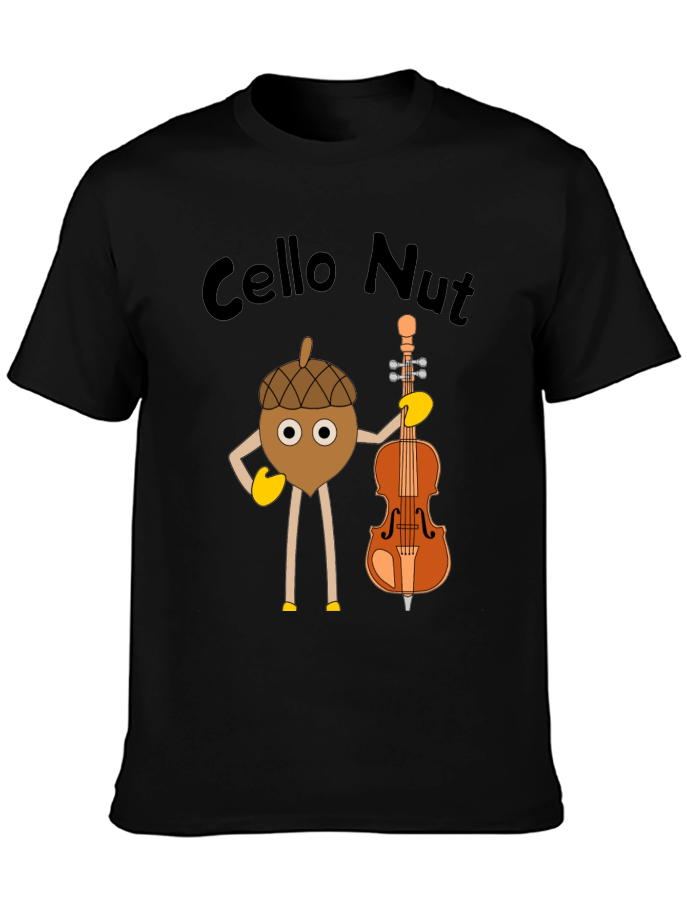 Cello Nut T-Shirt - Funny Music Tee
