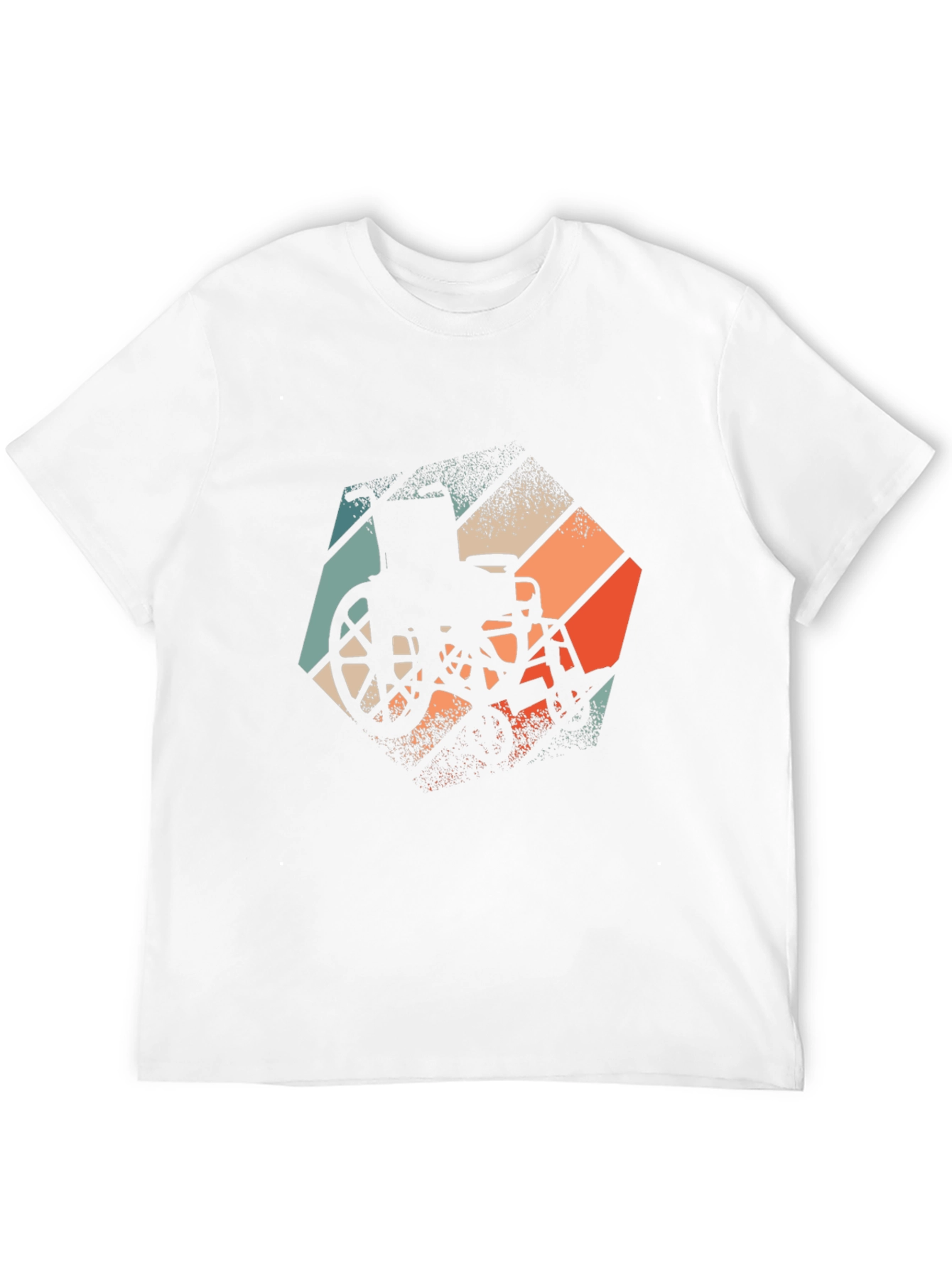 Retro Wheelchair Graphic Tee - Black Unisex T-Shirt