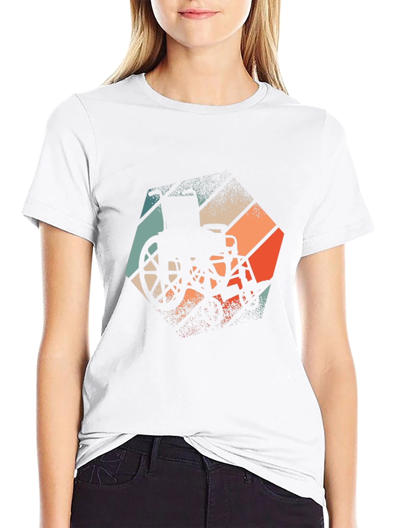 Retro Wheelchair Graphic Tee - Black Unisex T-Shirt