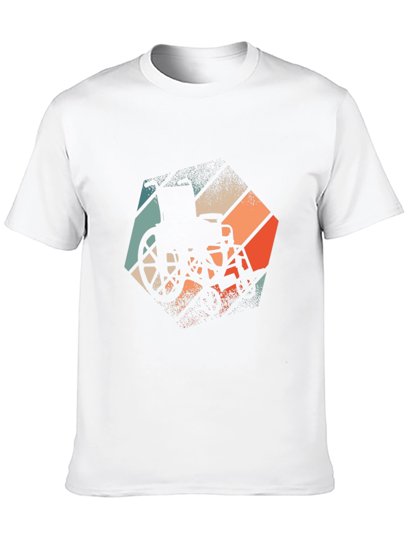 Retro Wheelchair Graphic Tee - Black Unisex T-Shirt