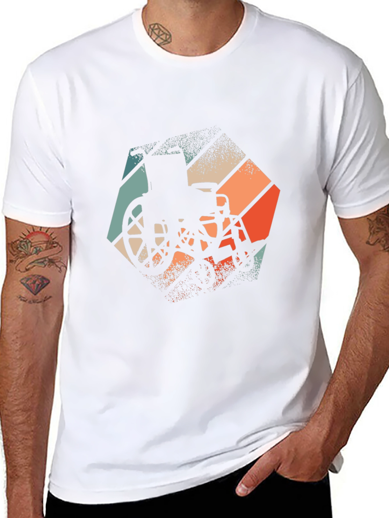 Retro Wheelchair Graphic Tee - Black Unisex T-Shirt
