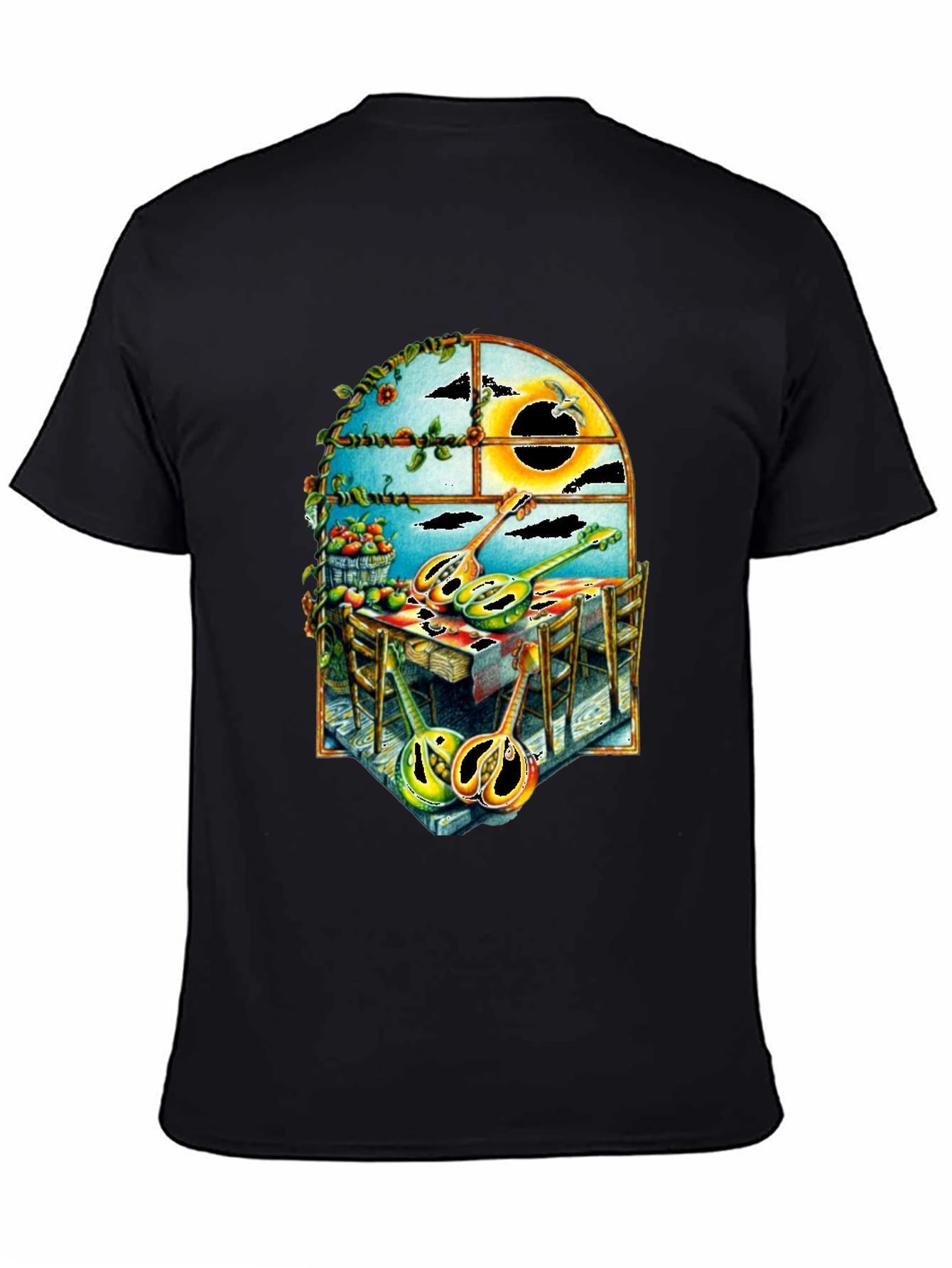 Abstract Musical Instrument Graphic T-Shirt