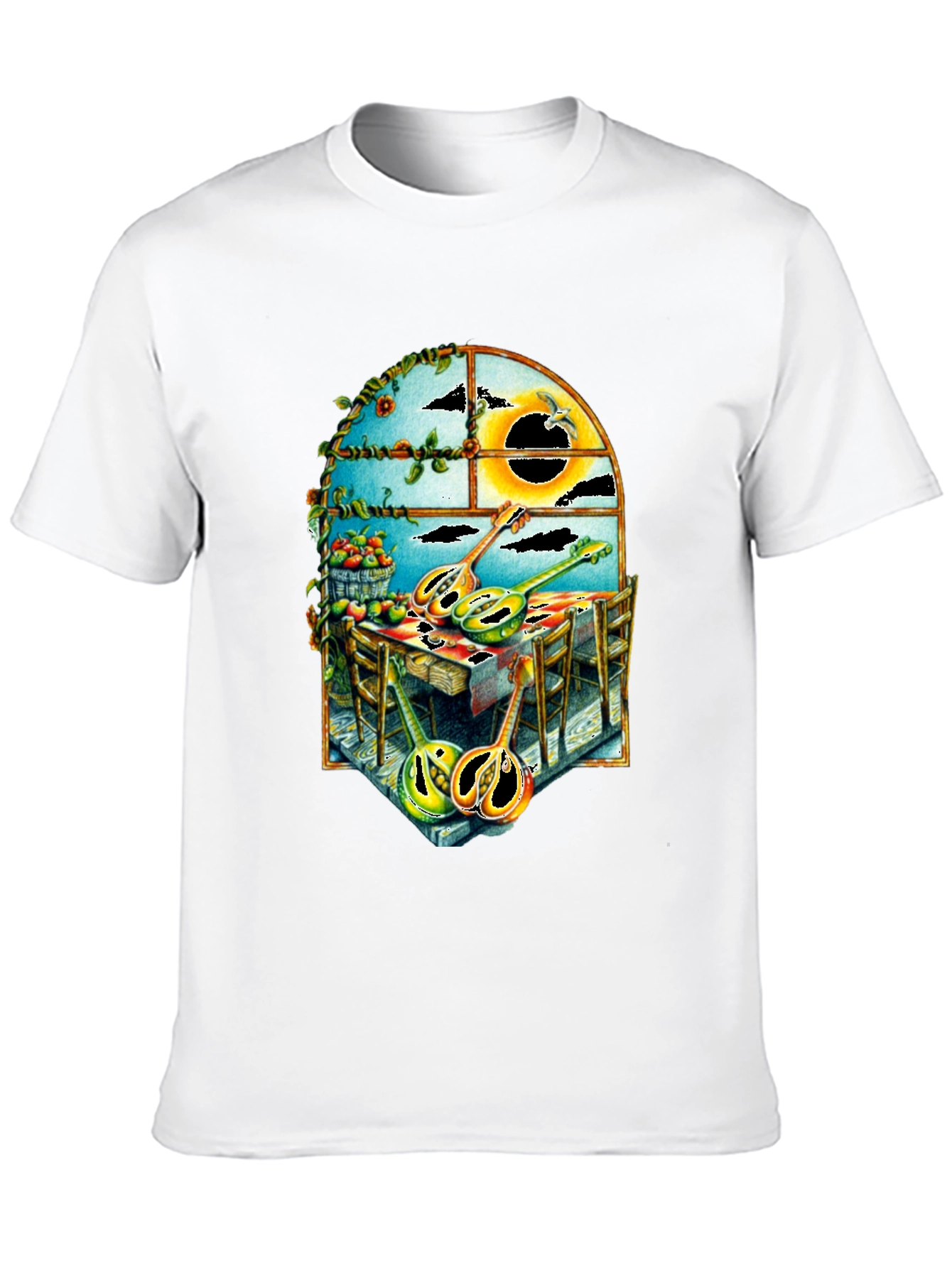 Abstract Musical Instrument Graphic T-Shirt