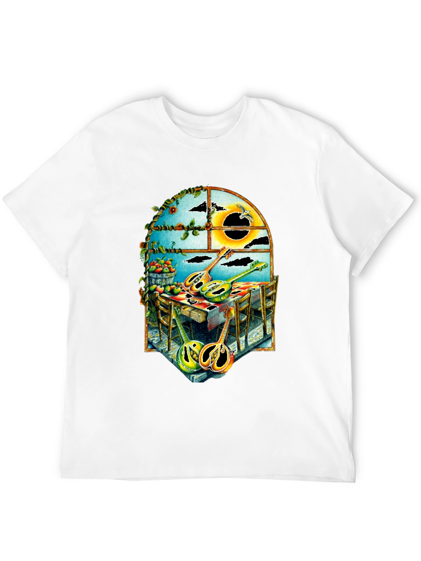Abstract Musical Instrument Graphic T-Shirt