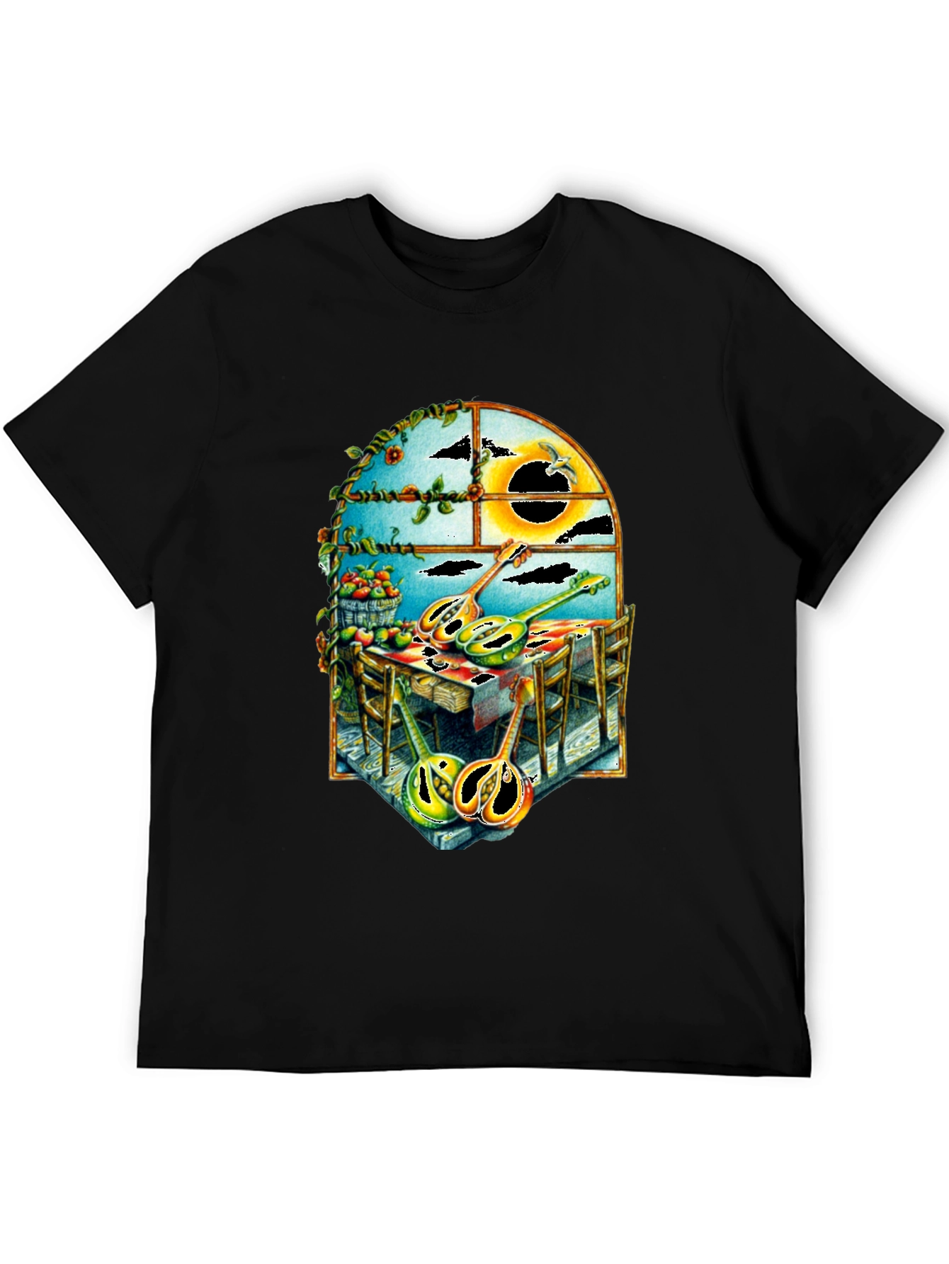 Abstract Musical Instrument Graphic T-Shirt