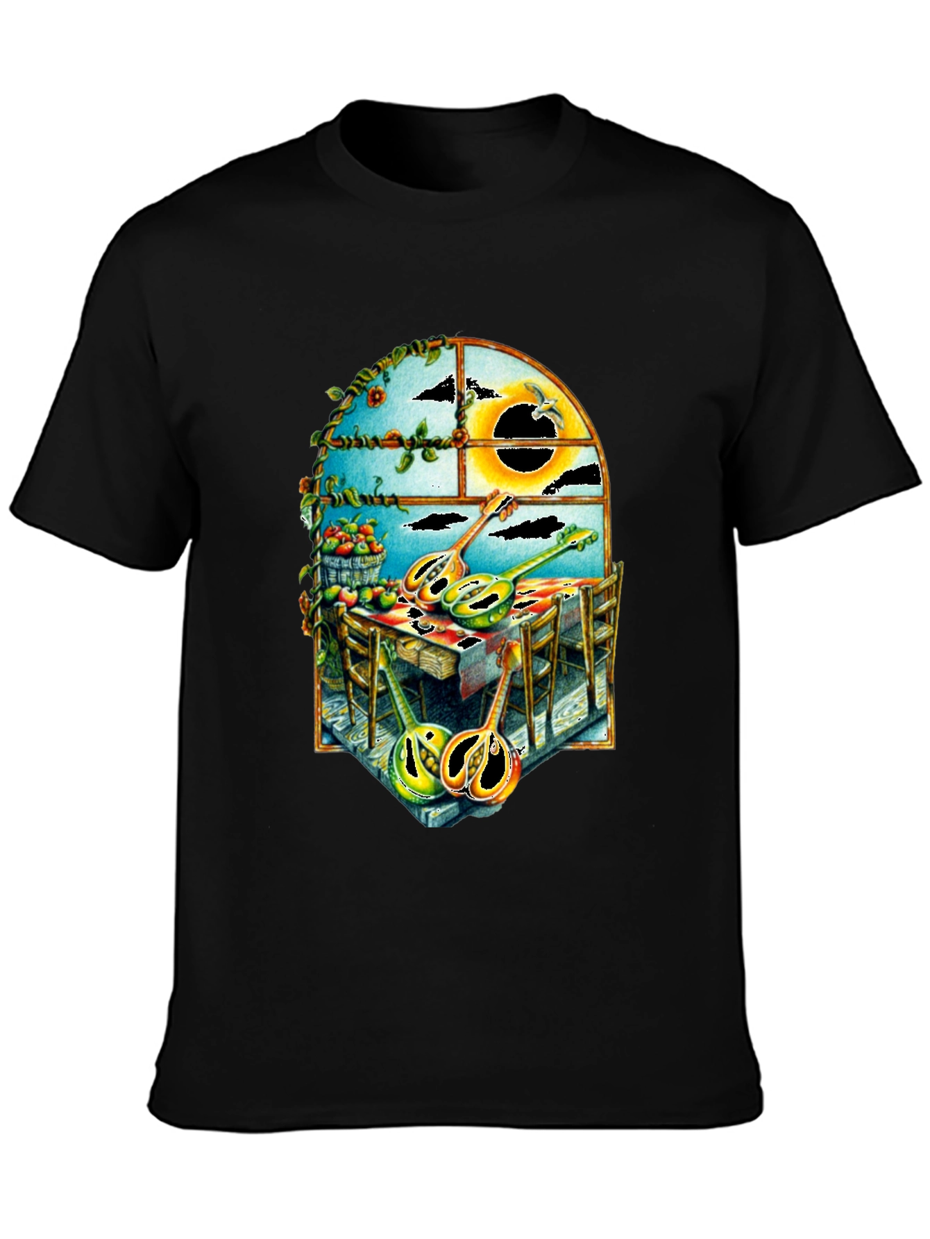 Abstract Musical Instrument Graphic T-Shirt
