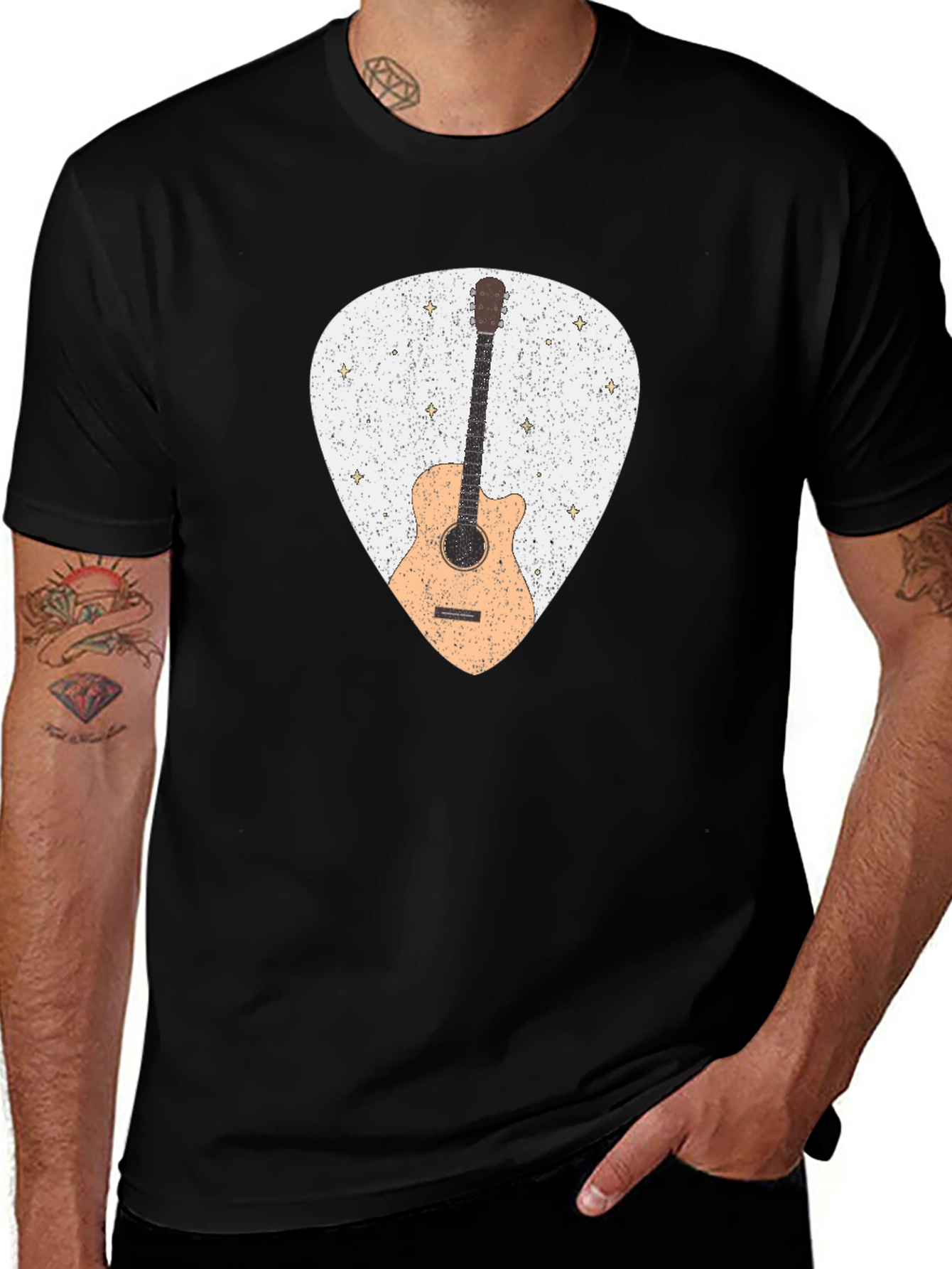 Guitar Pick T-Shirt - Musician Style