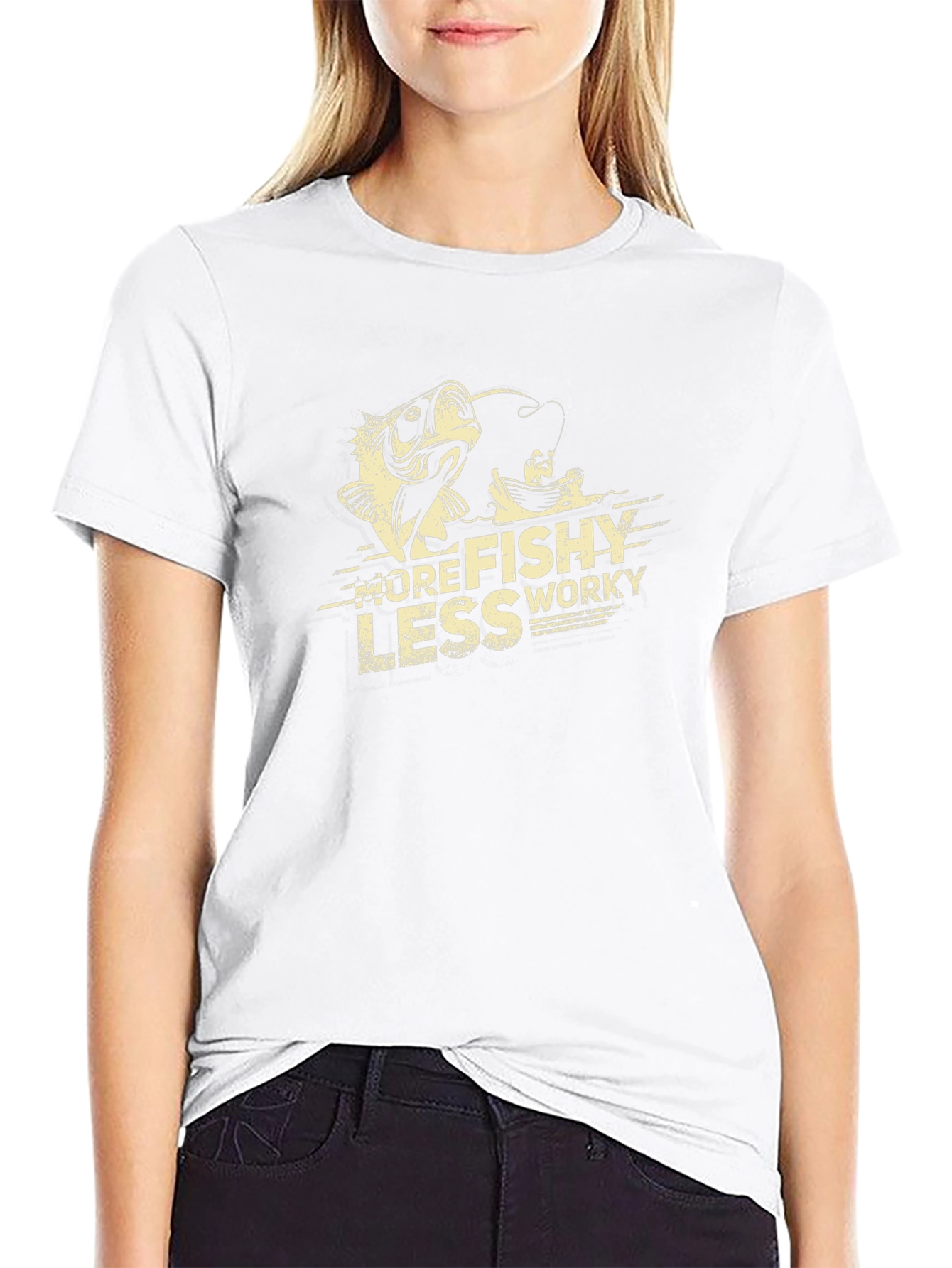 More Fishy Less Worky Graphic Tee