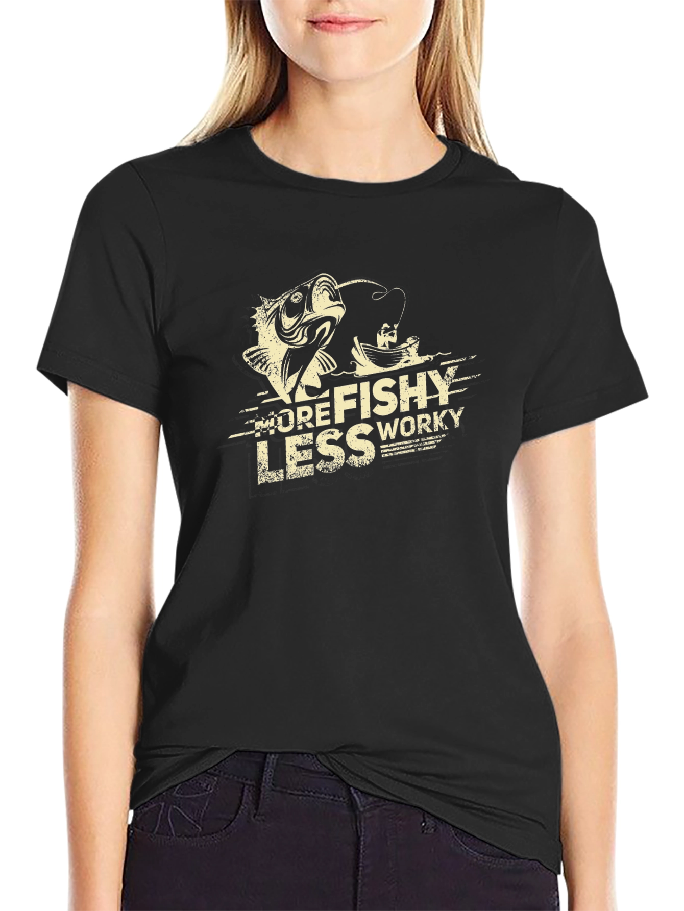 More Fishy Less Worky Graphic Tee