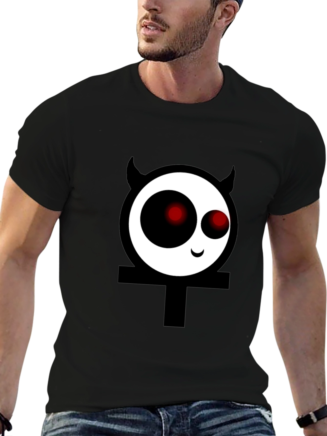 Devil Ankh T-Shirt - Black Cotton Tee