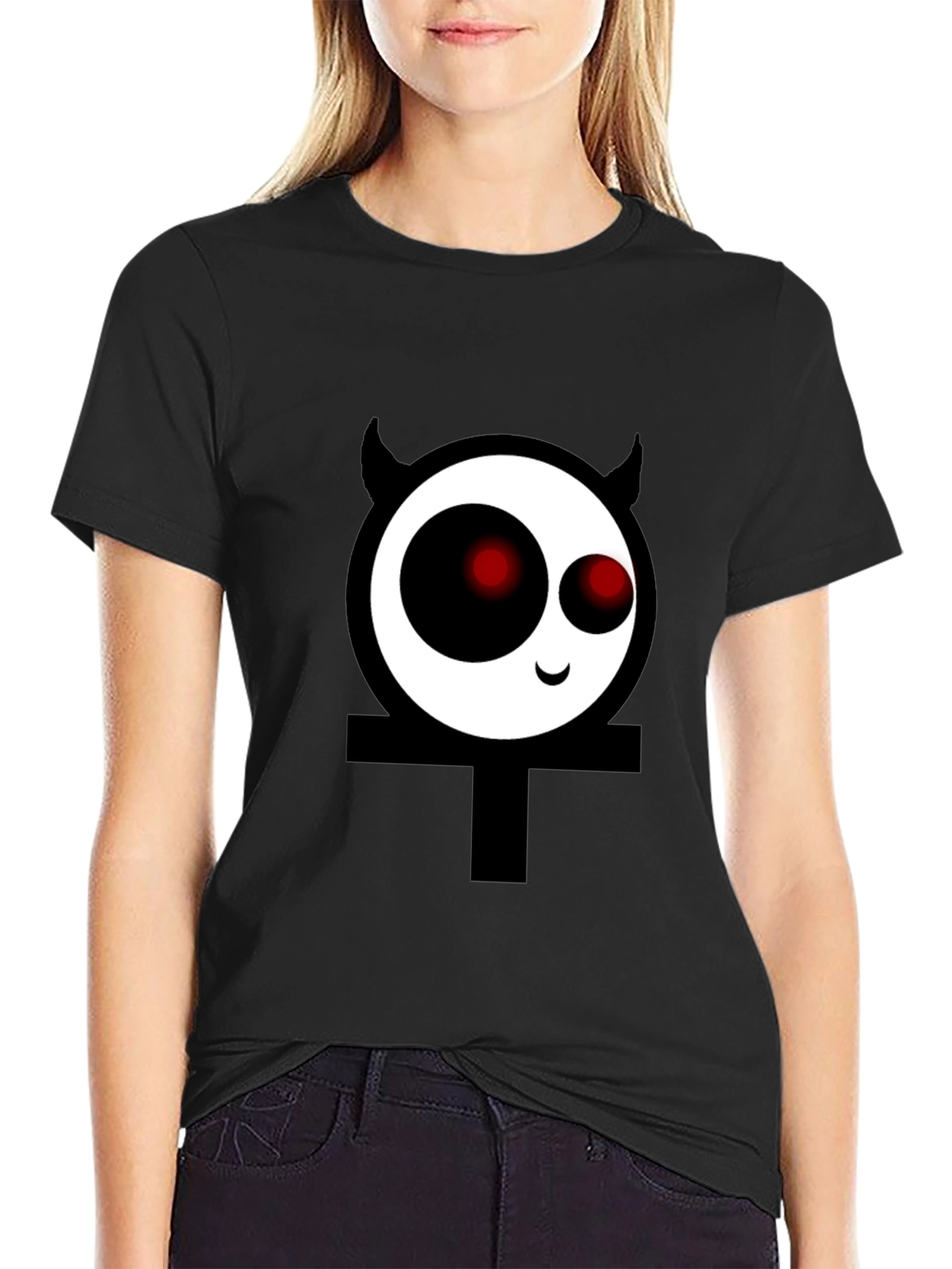 Devil Ankh T-Shirt - Black Cotton Tee