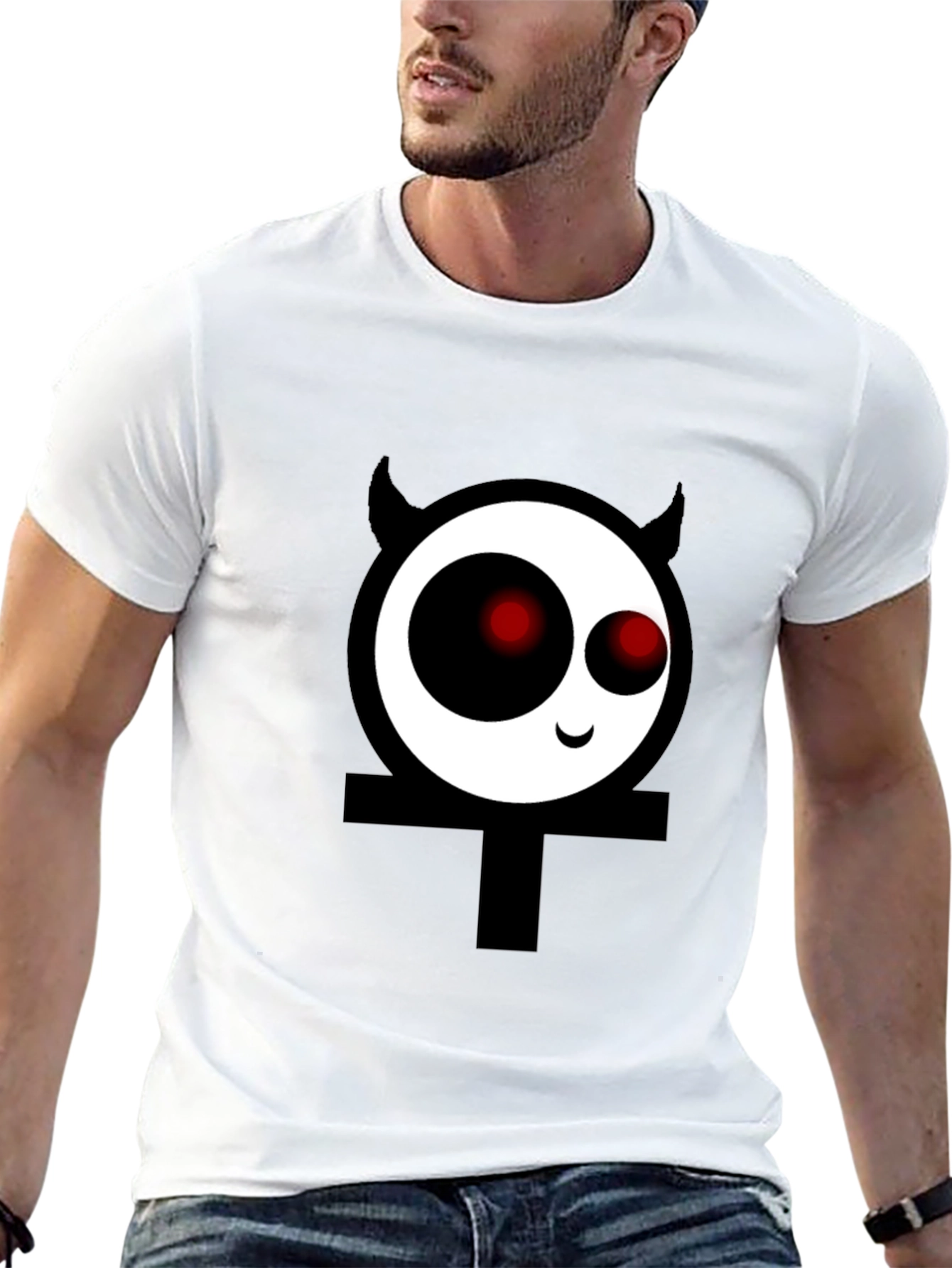 Devil Ankh T-Shirt - Black Cotton Tee
