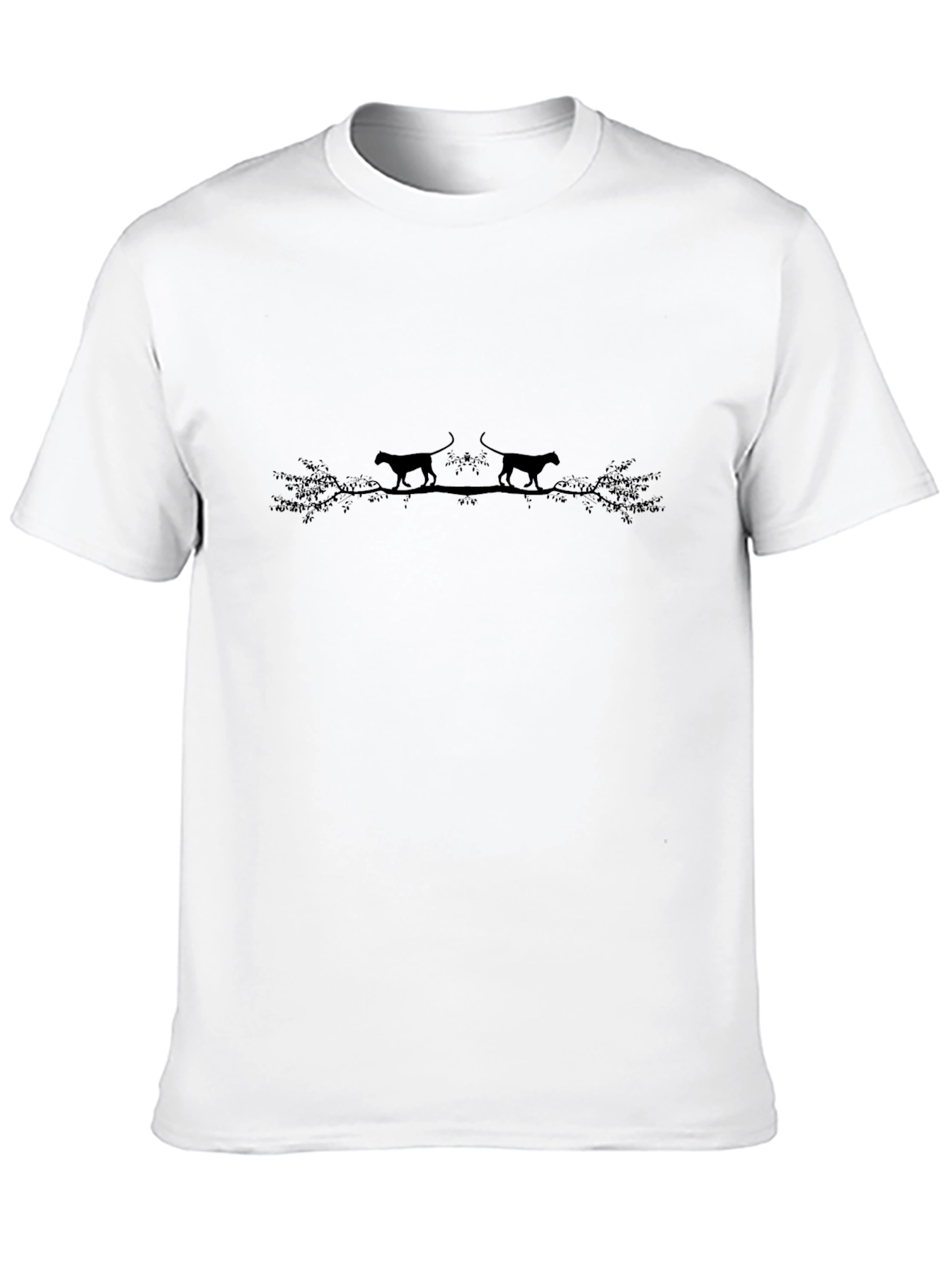 Black Panther Silhouette Tee - Nature Inspired Graphic T-Shirt