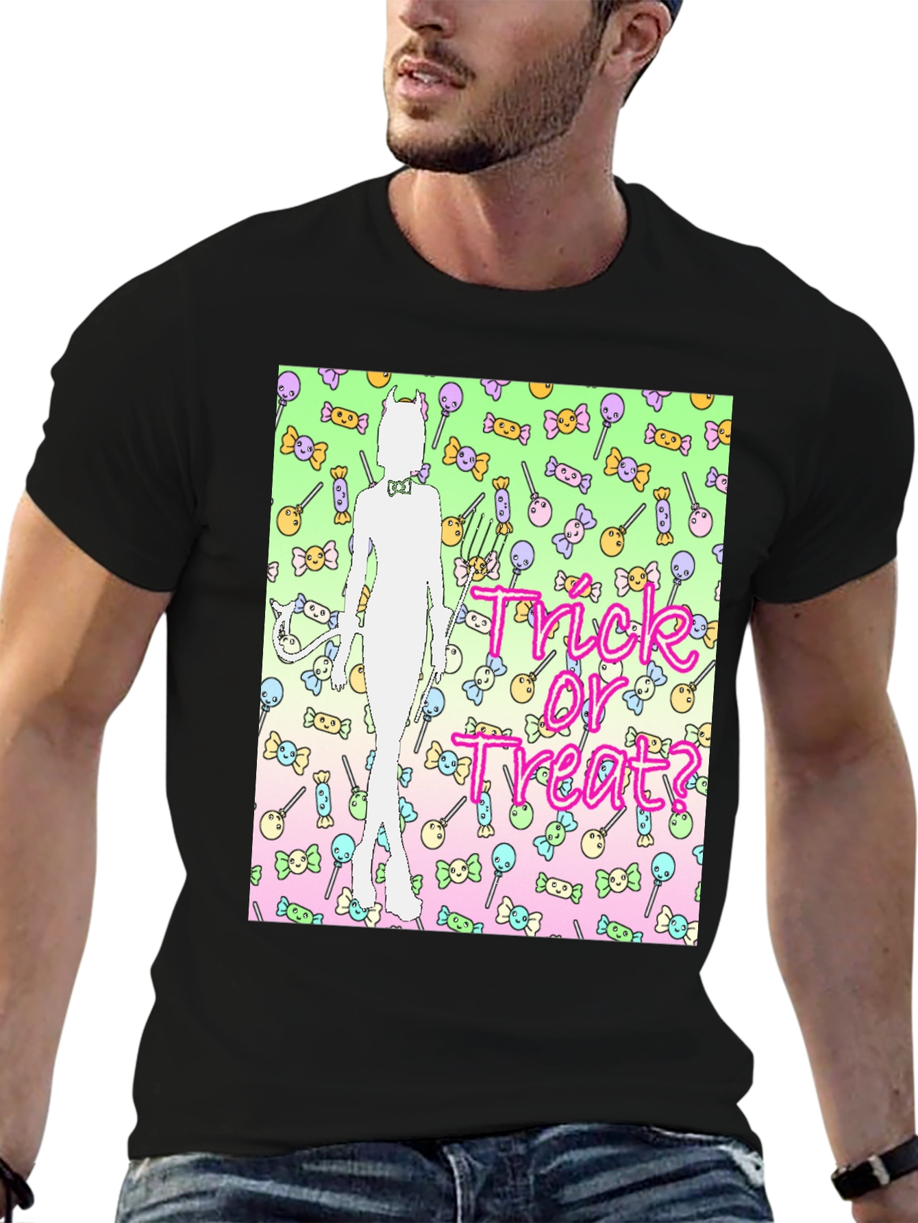 Trick or Treat Candy Devil T-Shirt