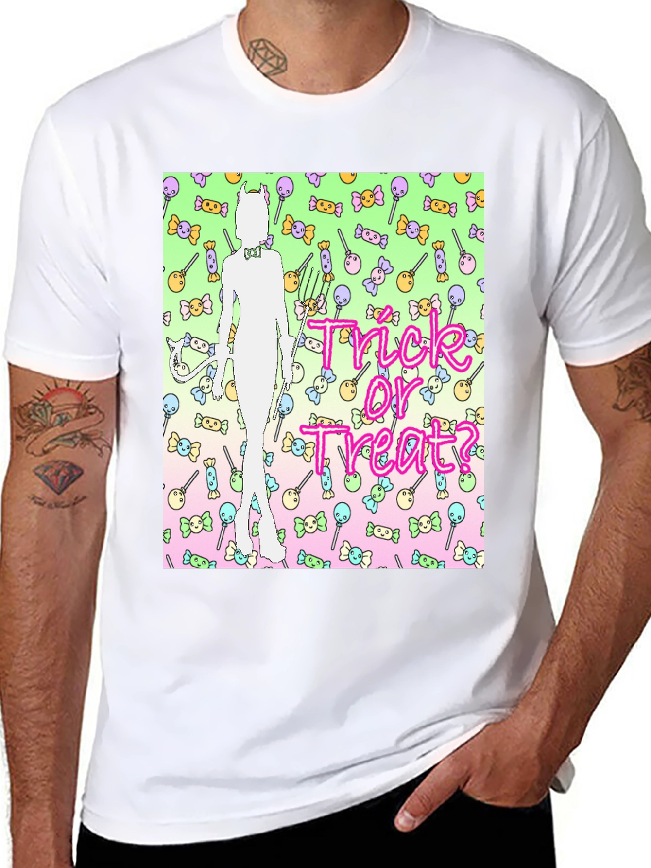 Trick or Treat Candy Devil T-Shirt