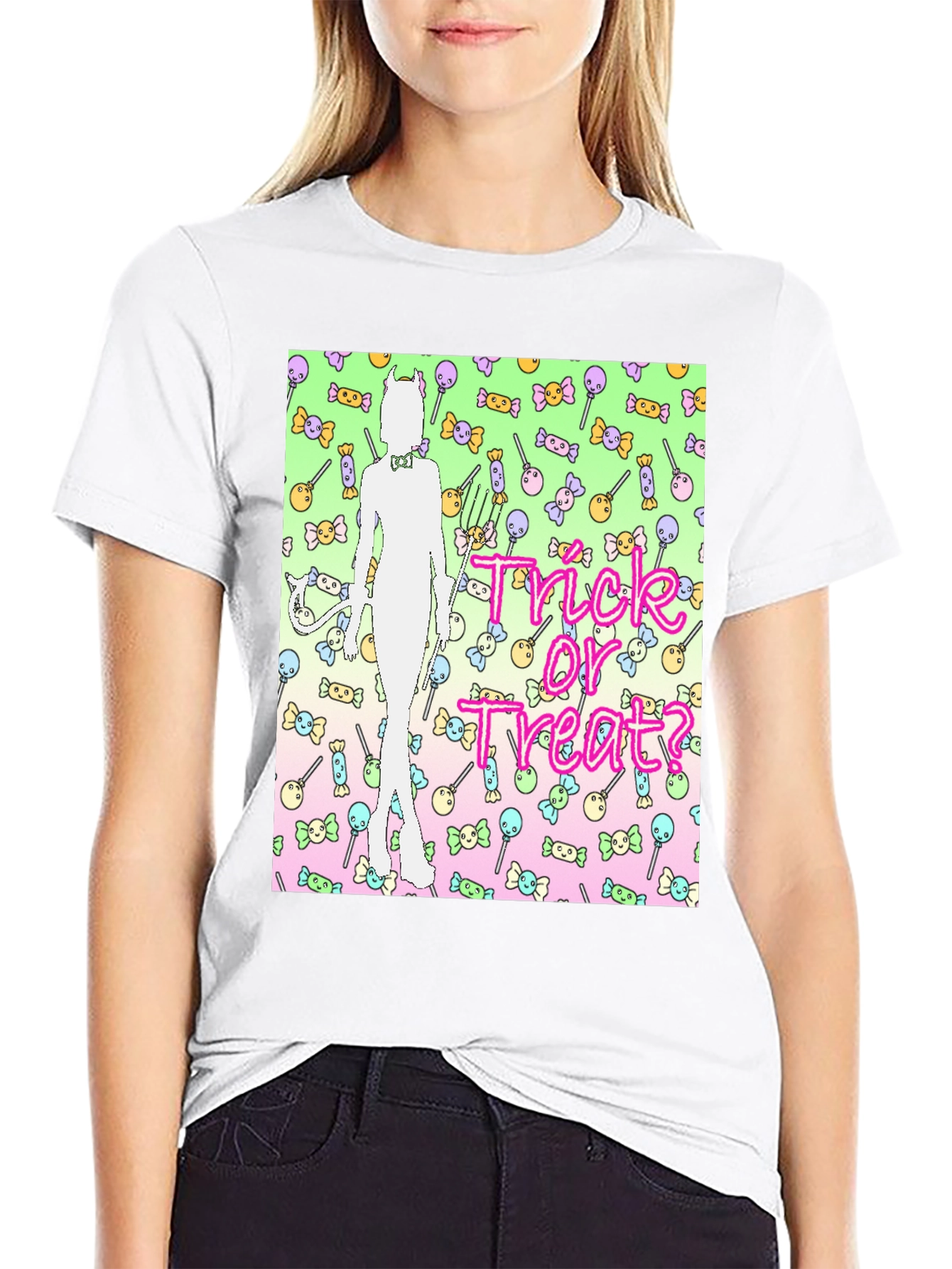 Trick or Treat Candy Devil T-Shirt