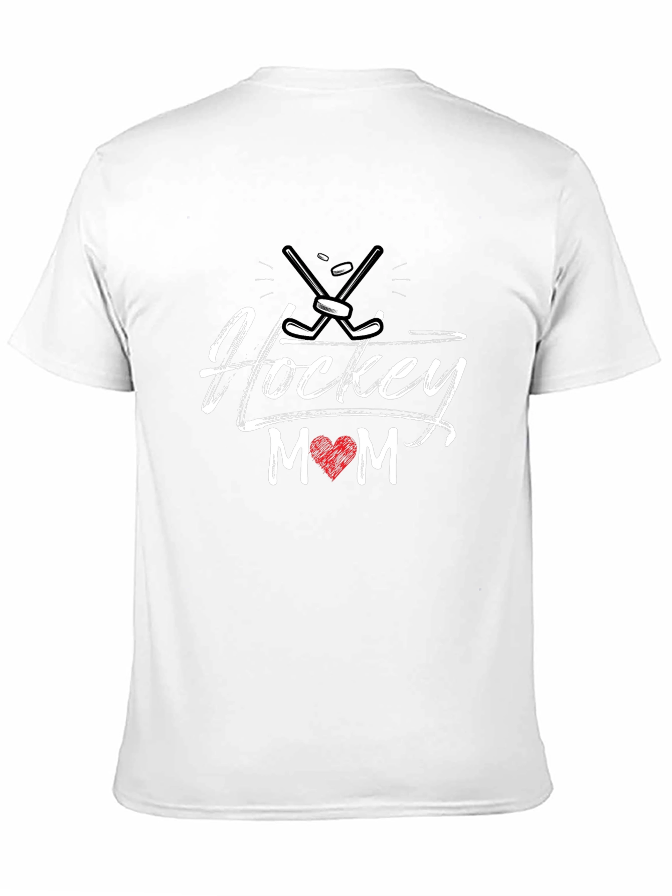 Hockey Mom Graphic Tee - Black Cotton T-Shirt