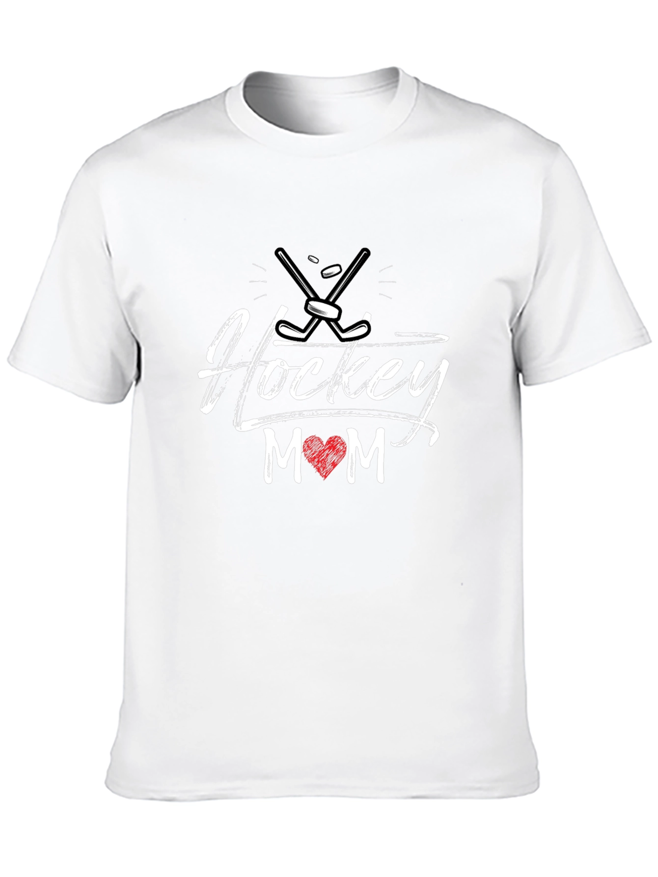 Hockey Mom Graphic Tee - Black Cotton T-Shirt