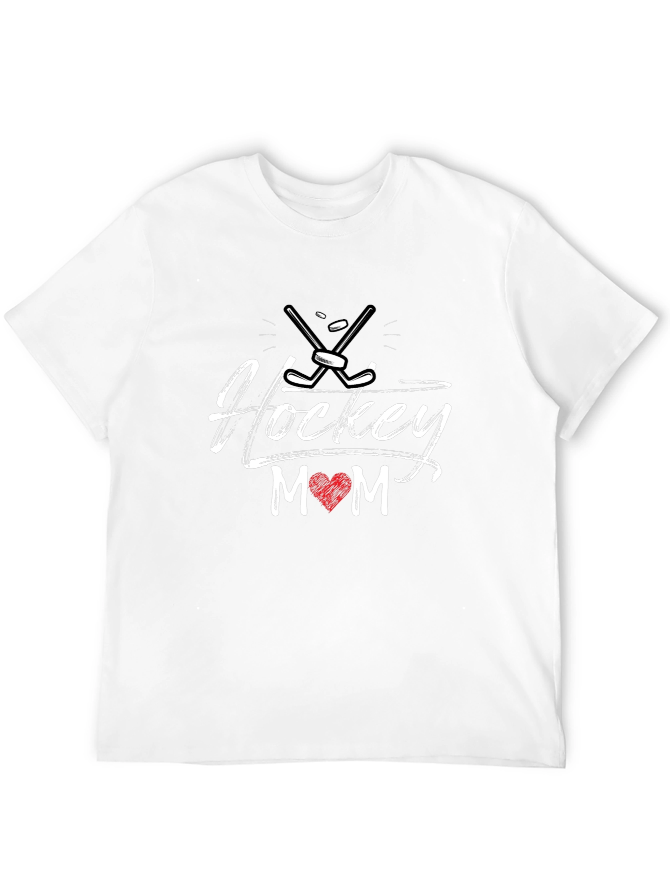 Hockey Mom Graphic Tee - Black Cotton T-Shirt