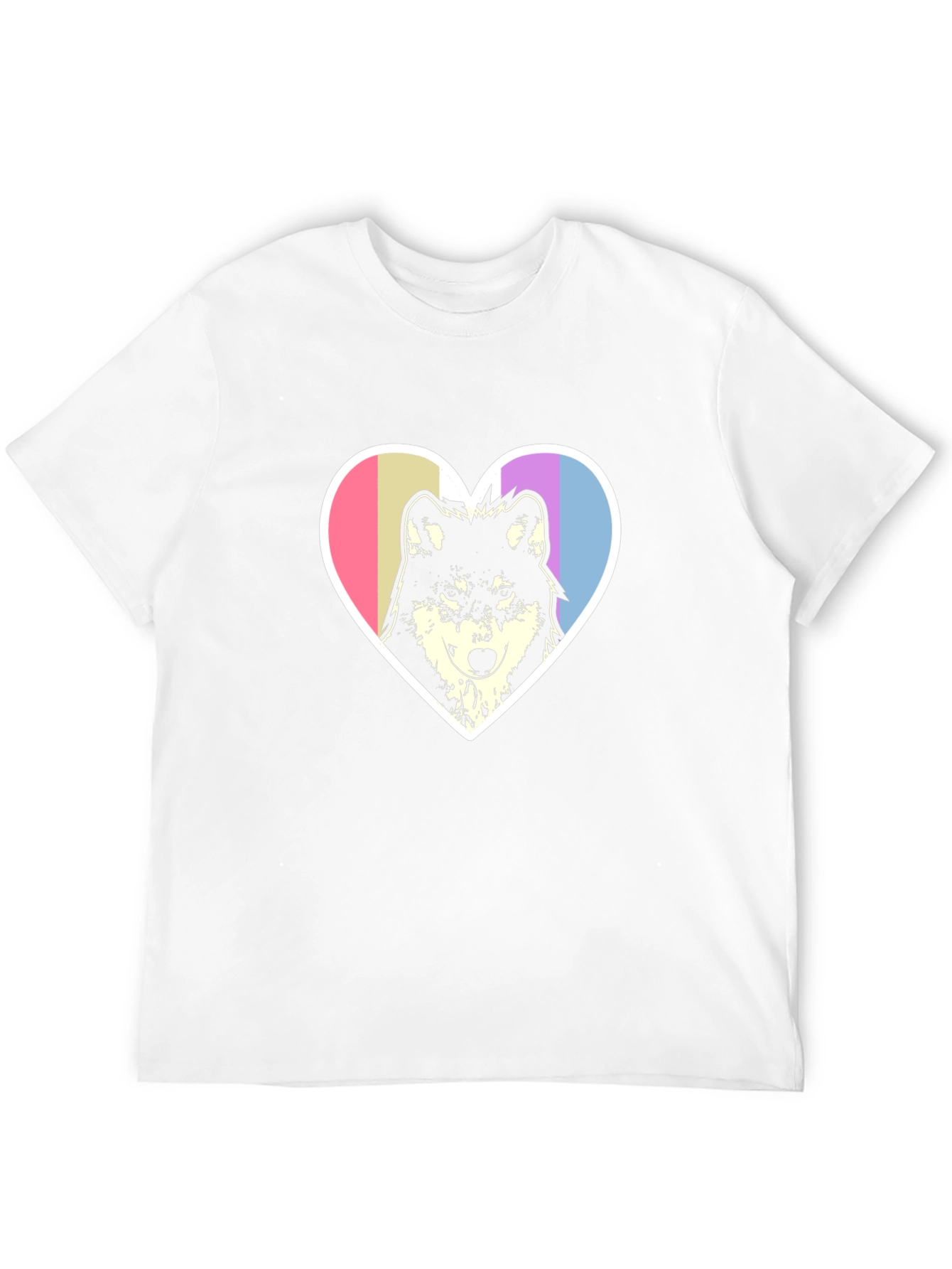 Wolf Heart Tee - Black Graphic T-Shirt