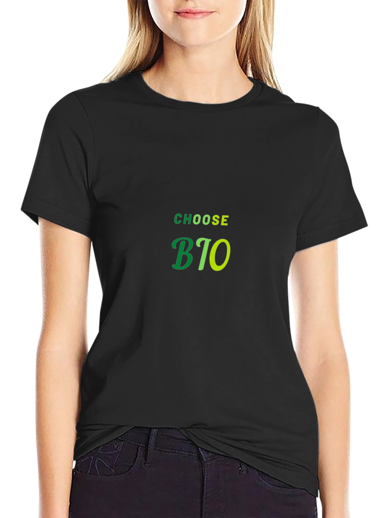 Choose BIO Black Cotton T-Shirt