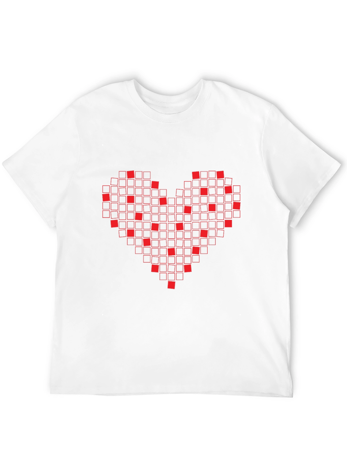 Pixel Heart Graphic T-Shirt - Black