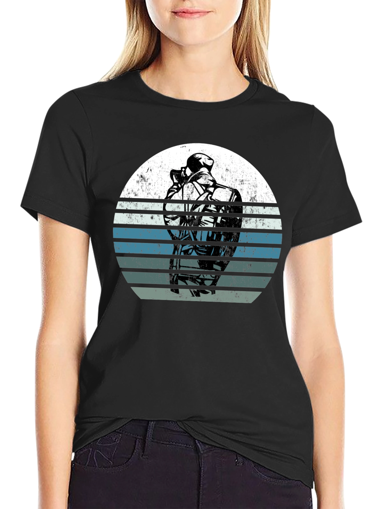 Retro Sunset SWAT Police T-Shirt